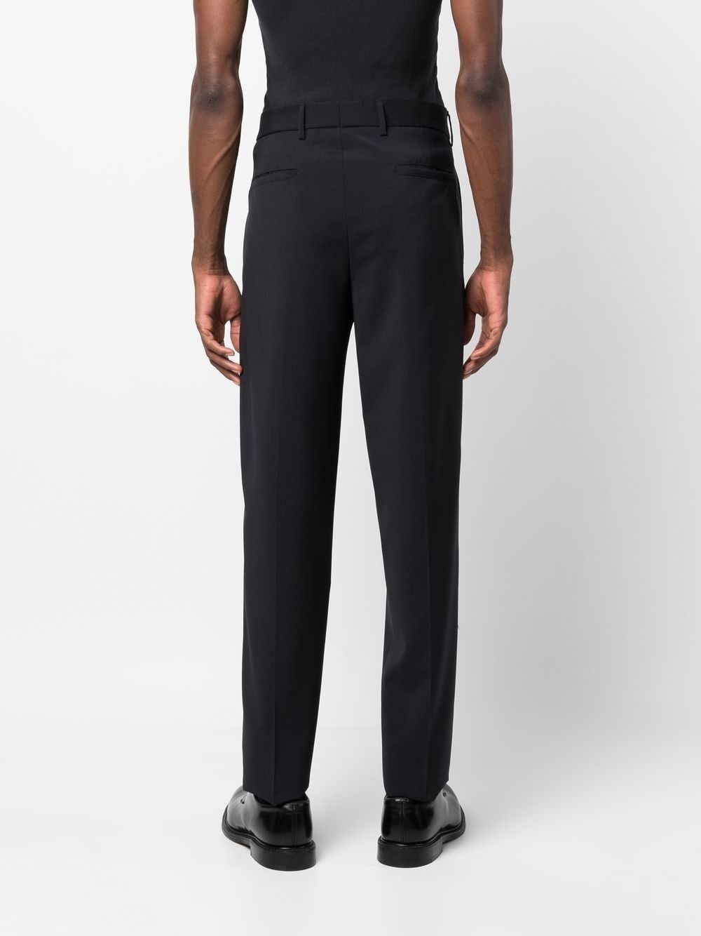 slim-cut tailored trousers - 4