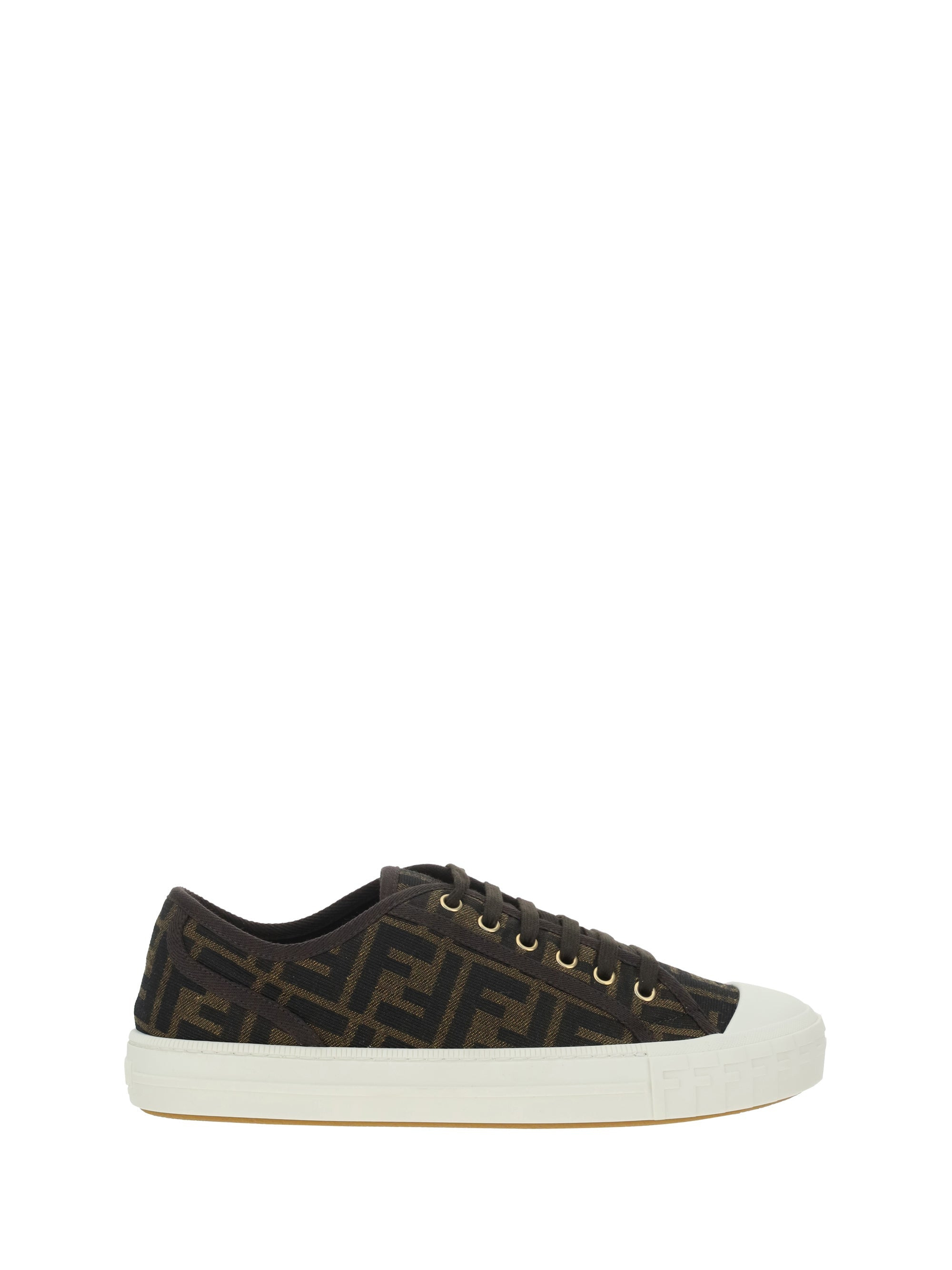 Fendi Men Monochrome Sneakers - 5
