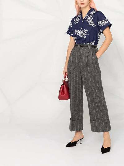 Dolce & Gabbana striped wide-leg trousers outlook