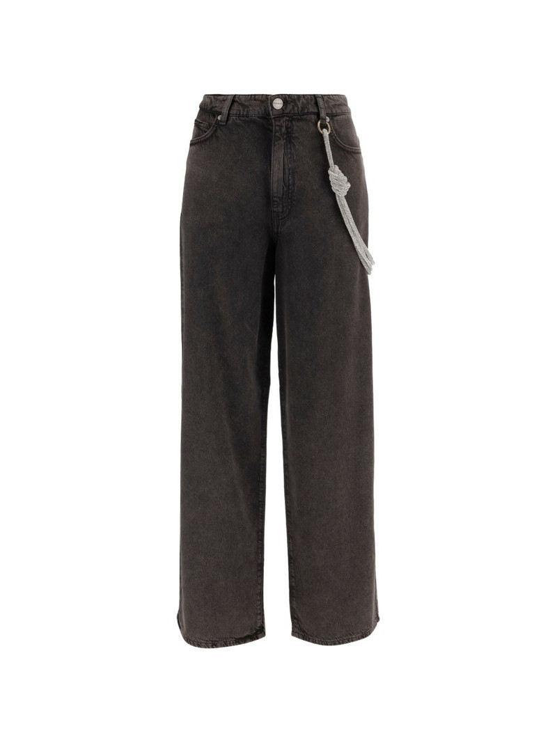 knot embellished jeans 1