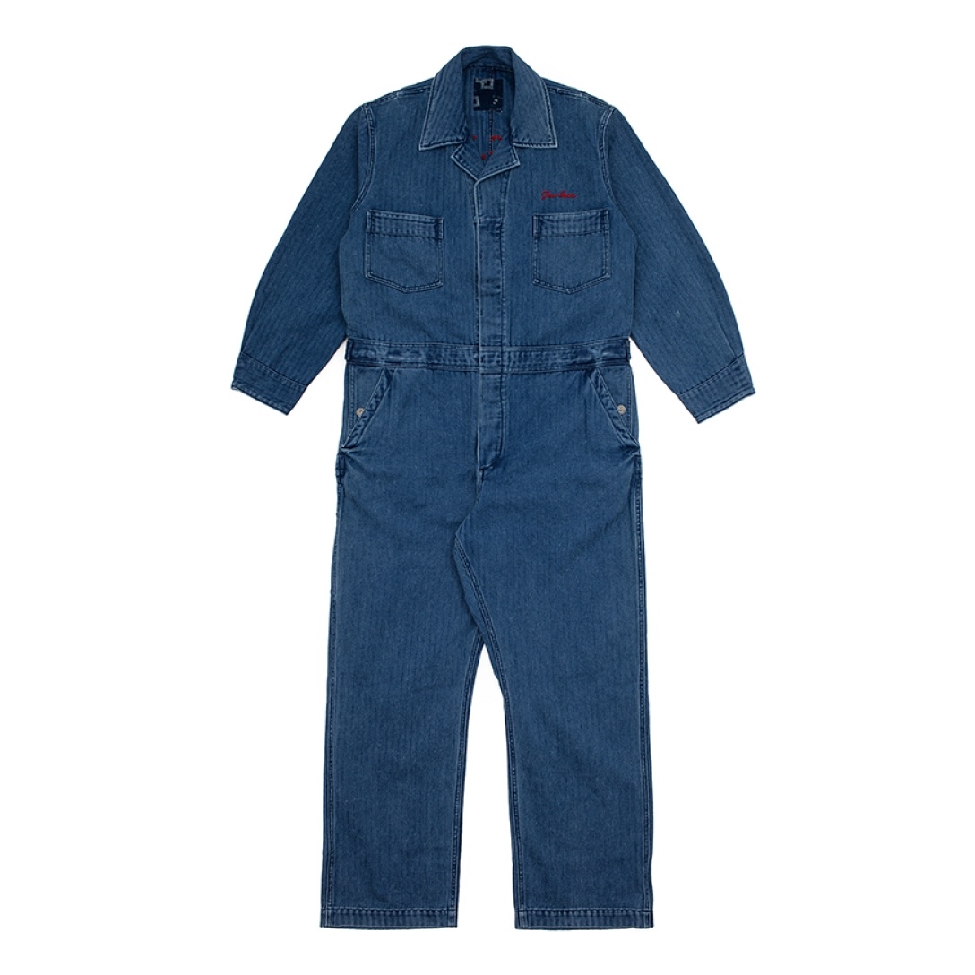 MECHANICS COVERALL (HERRINGBONE) INDIGO - 1