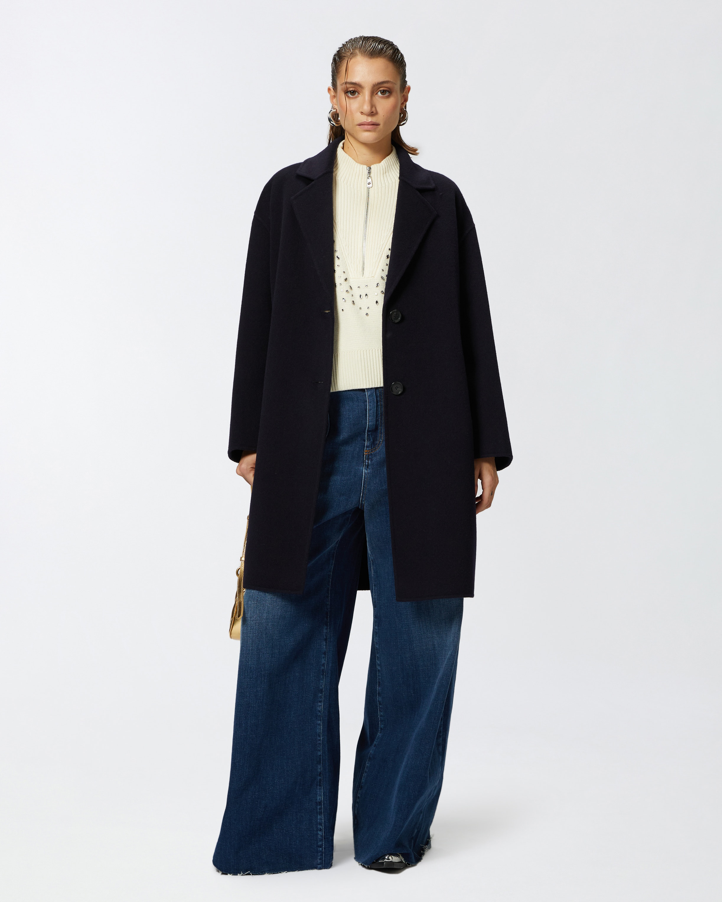 CLASSIC SINGLE-BREASTED CLOTH COAT - 3