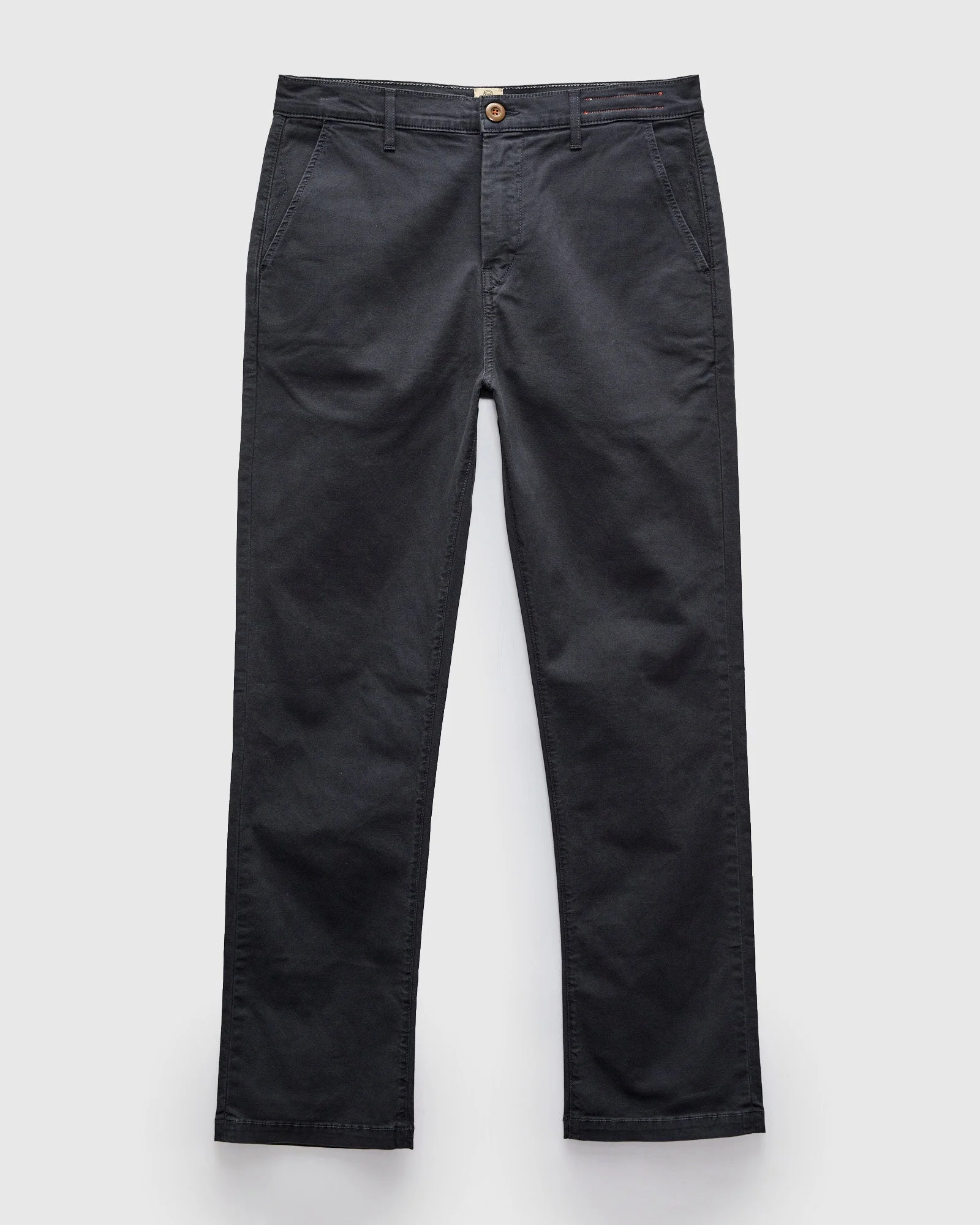 Pipe Straight Oxford Chino in Ash Black - 1