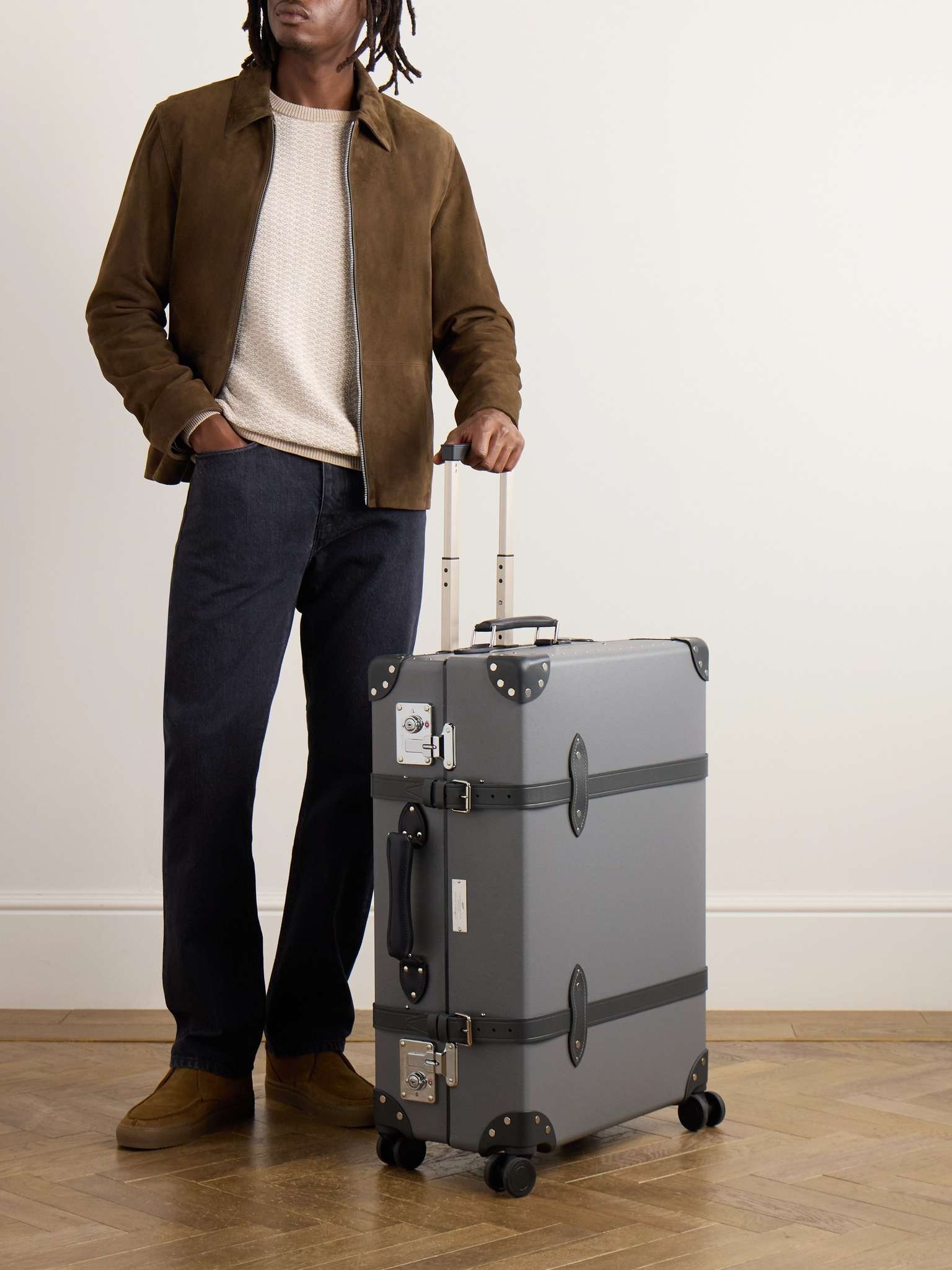 + 007 Leather-Trimmed Vulcanised Fibreboard Check-In Suitcase - 2