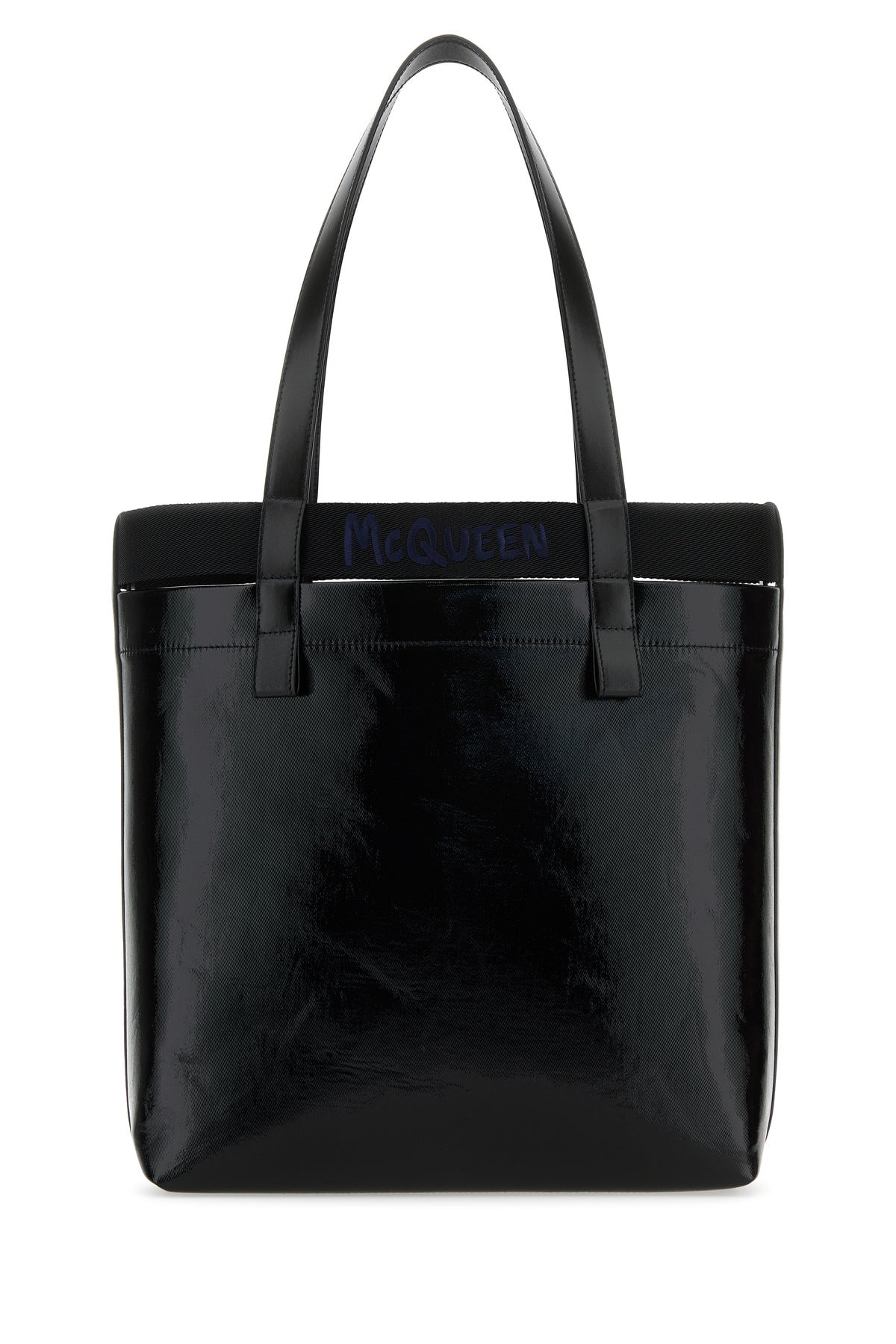 Black canvas shopping bag - 3