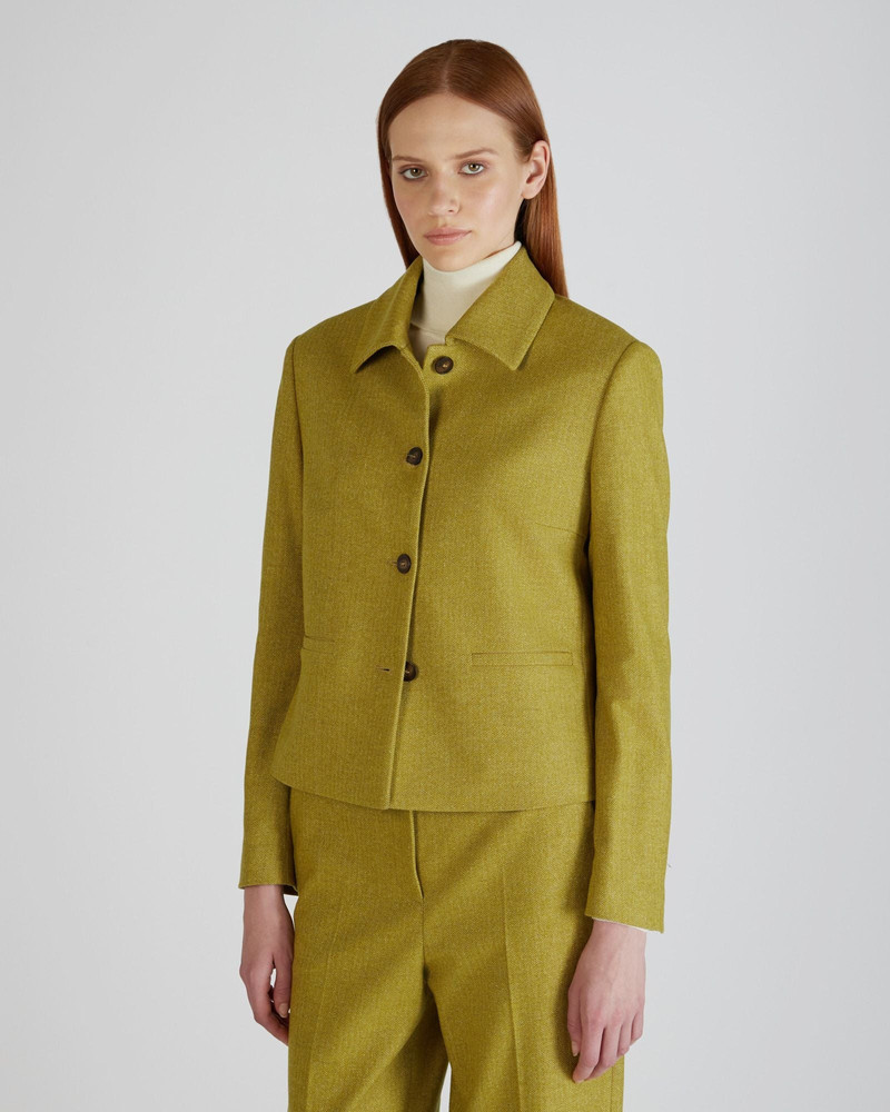SLOWEAR Regular fit stretch flannel jacket outlook