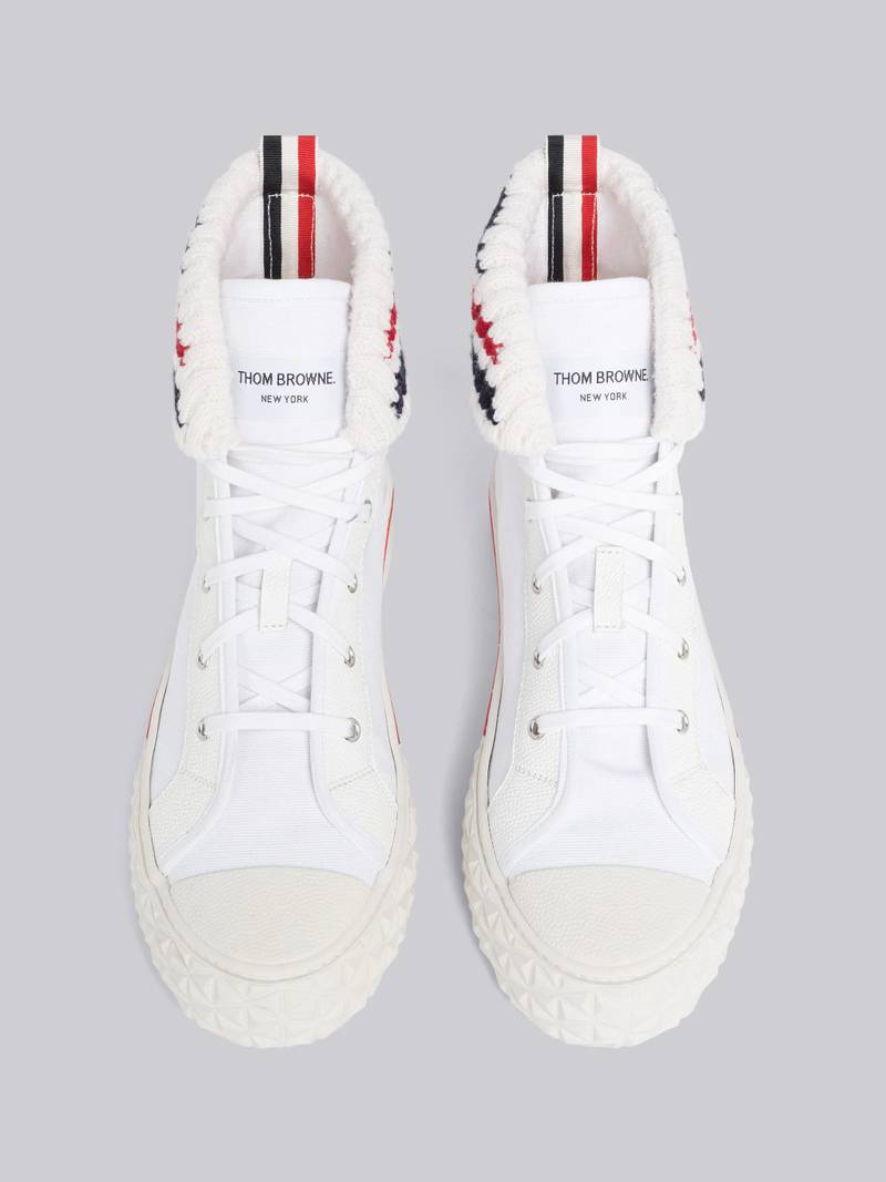 Canvas Tartan Collegiate High Top 4