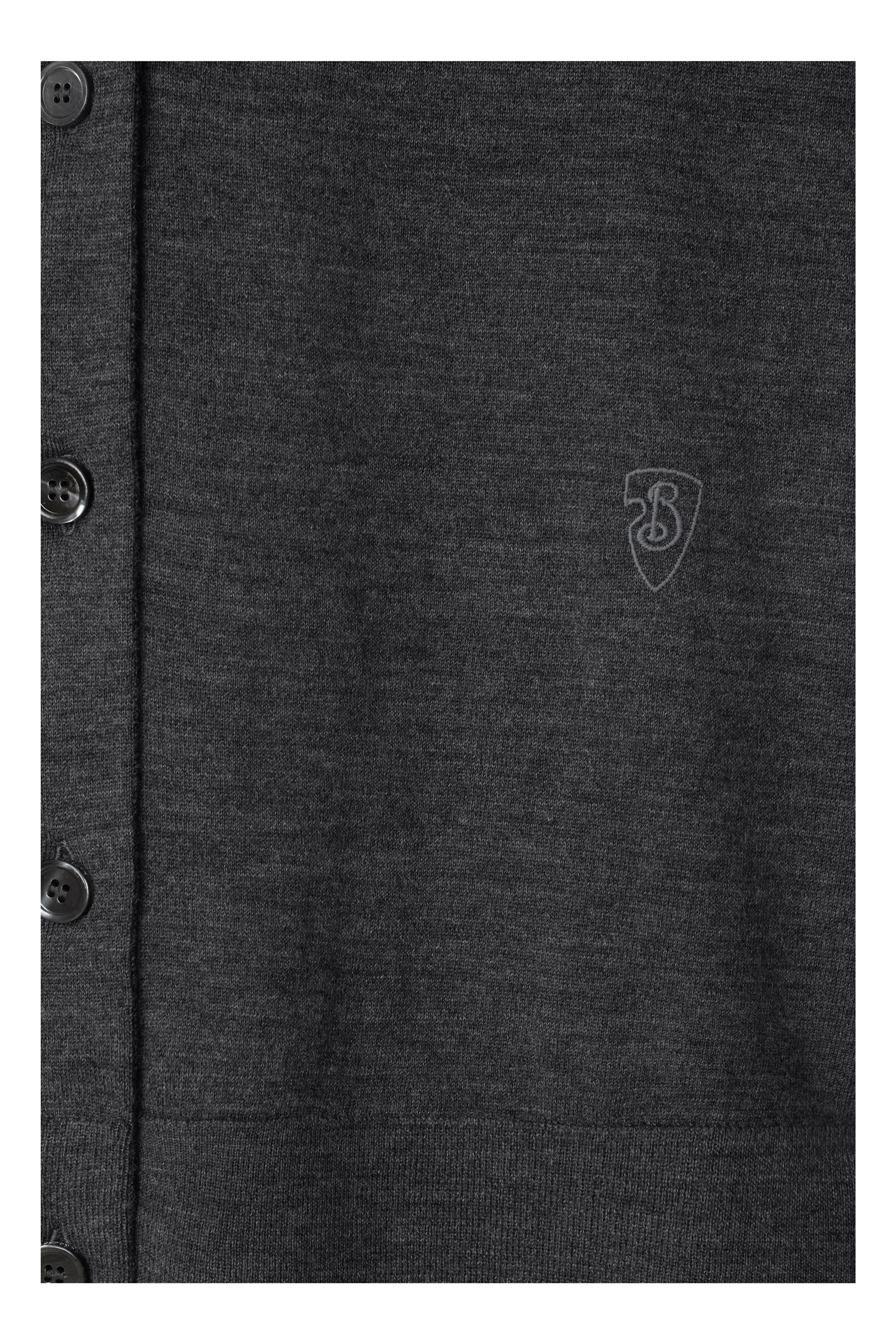 burberry Wool Cardigan in Mid Grey at Nordstrom - 5