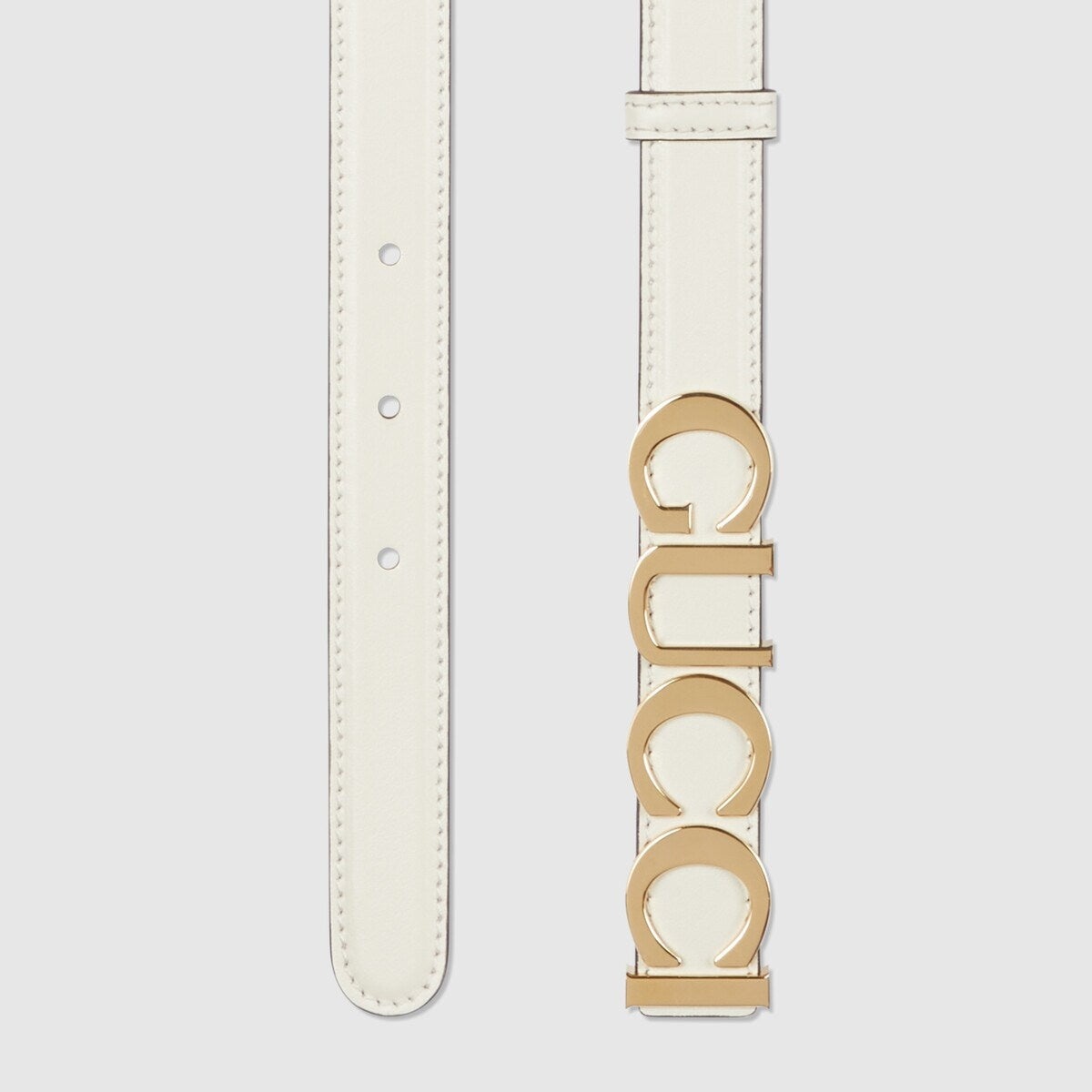Gucci Logo Buckle Thin Belt - 2