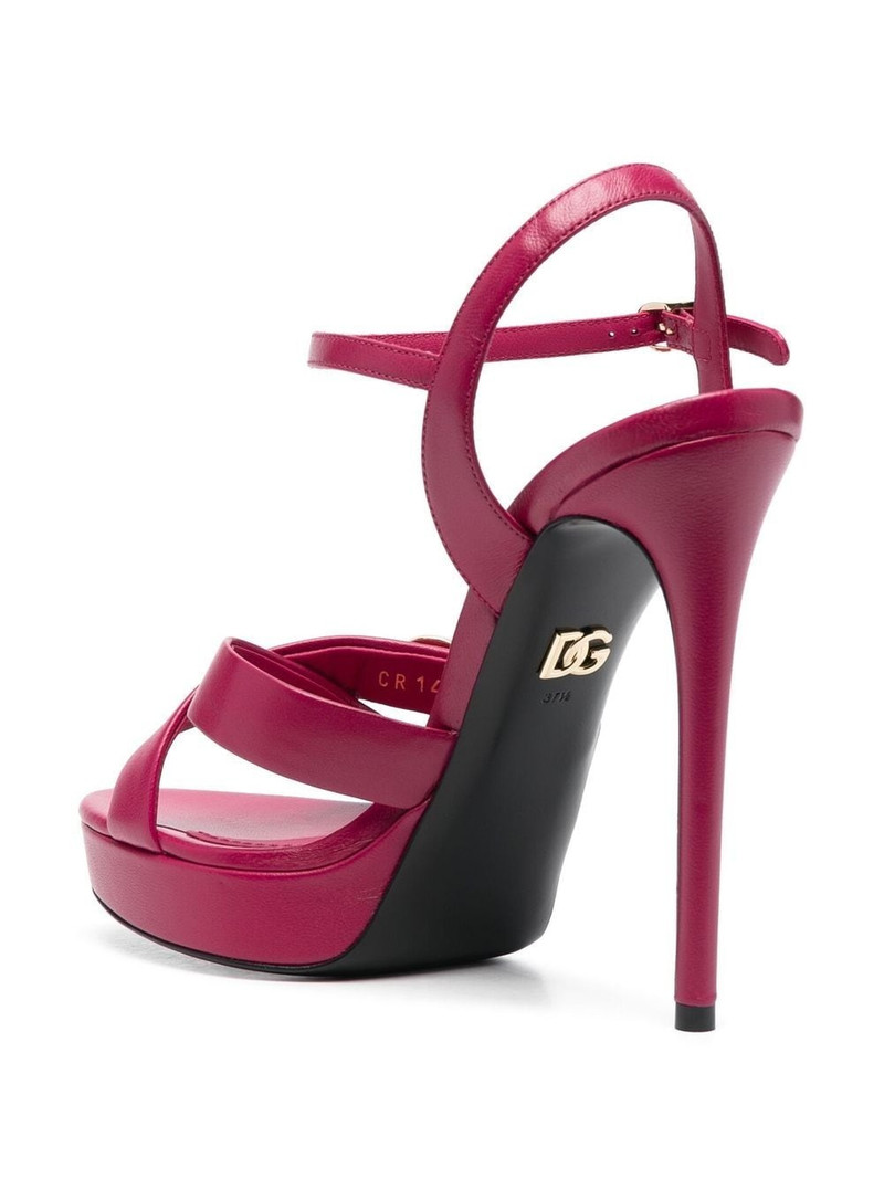 logo-plaque platform sandals 3