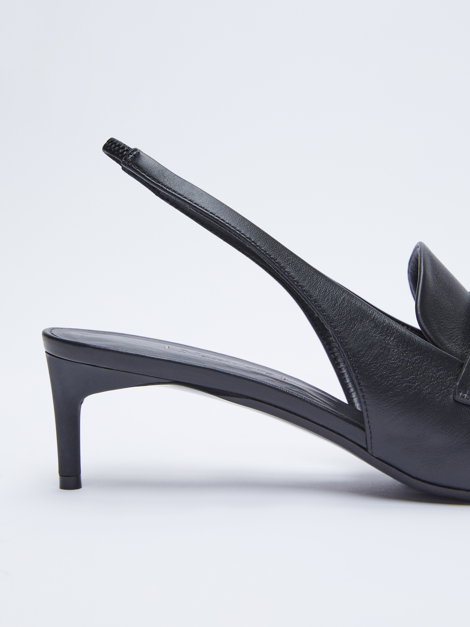 CATY Leather slingbacks - 5