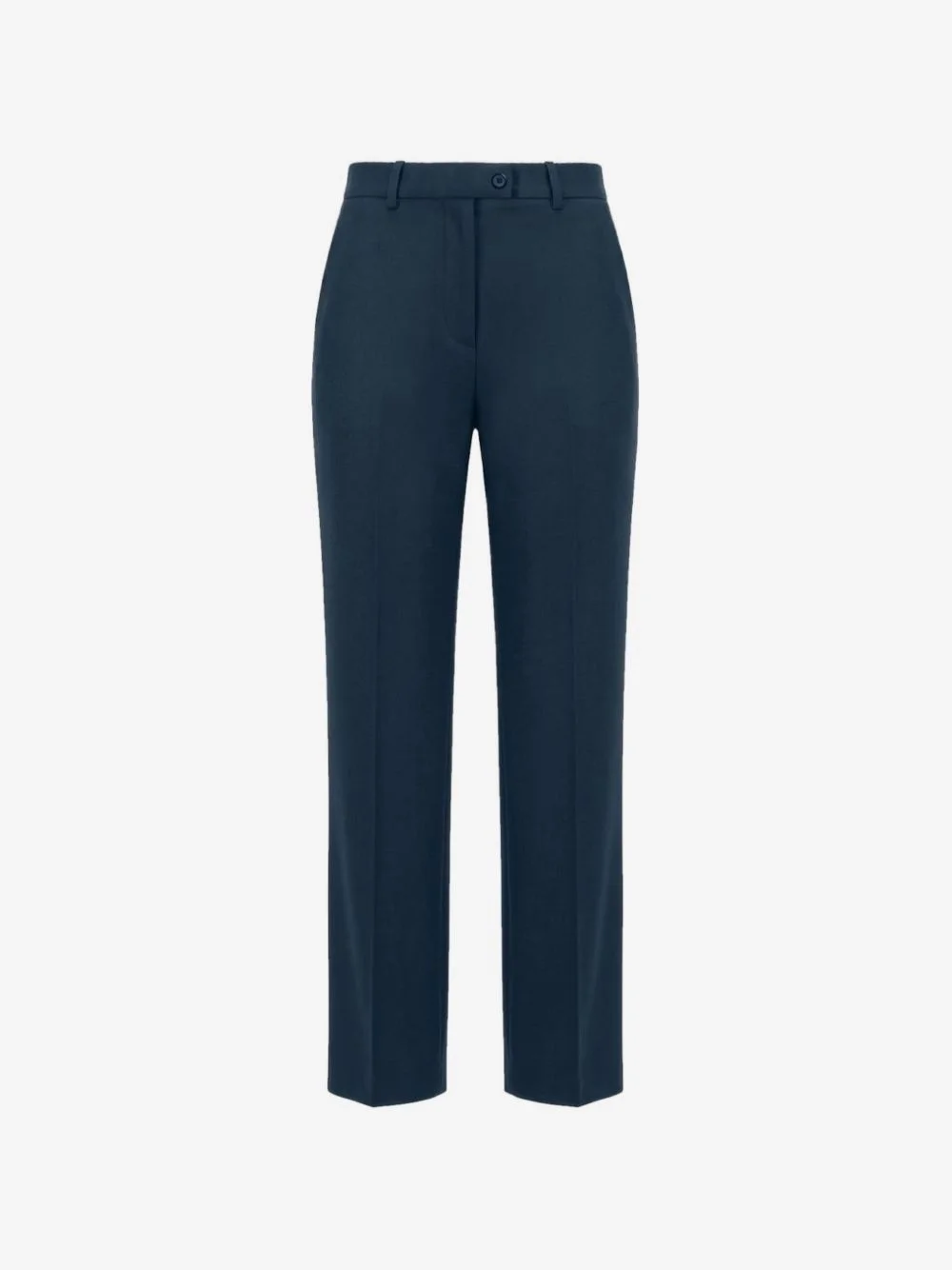 pressed-crease straight-leg trousers - 1