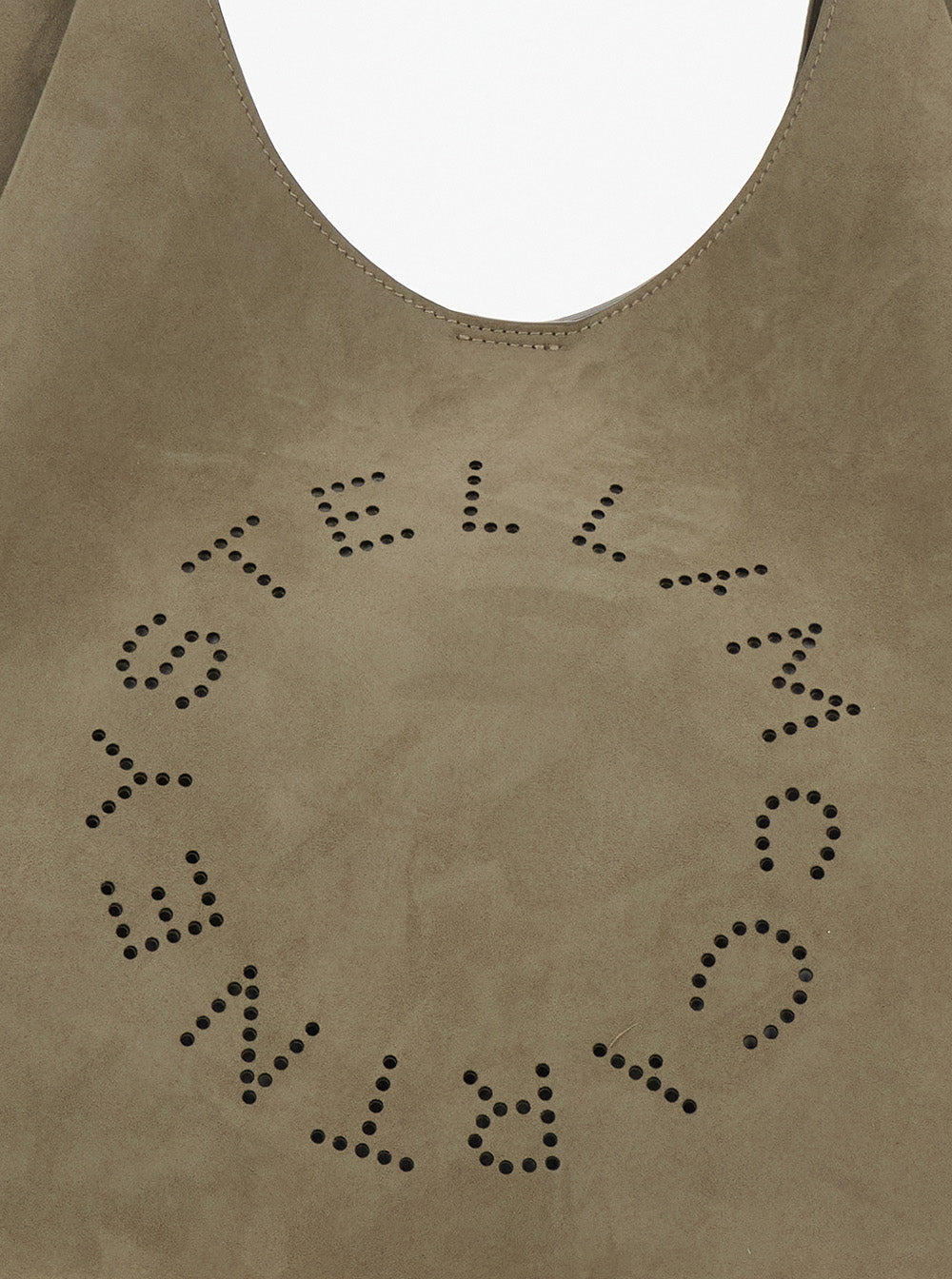 Stella Mccartney Women Beige Shoulder Bag With Maxi Logo Lettering On The Front In Ecosuede Woman - 5