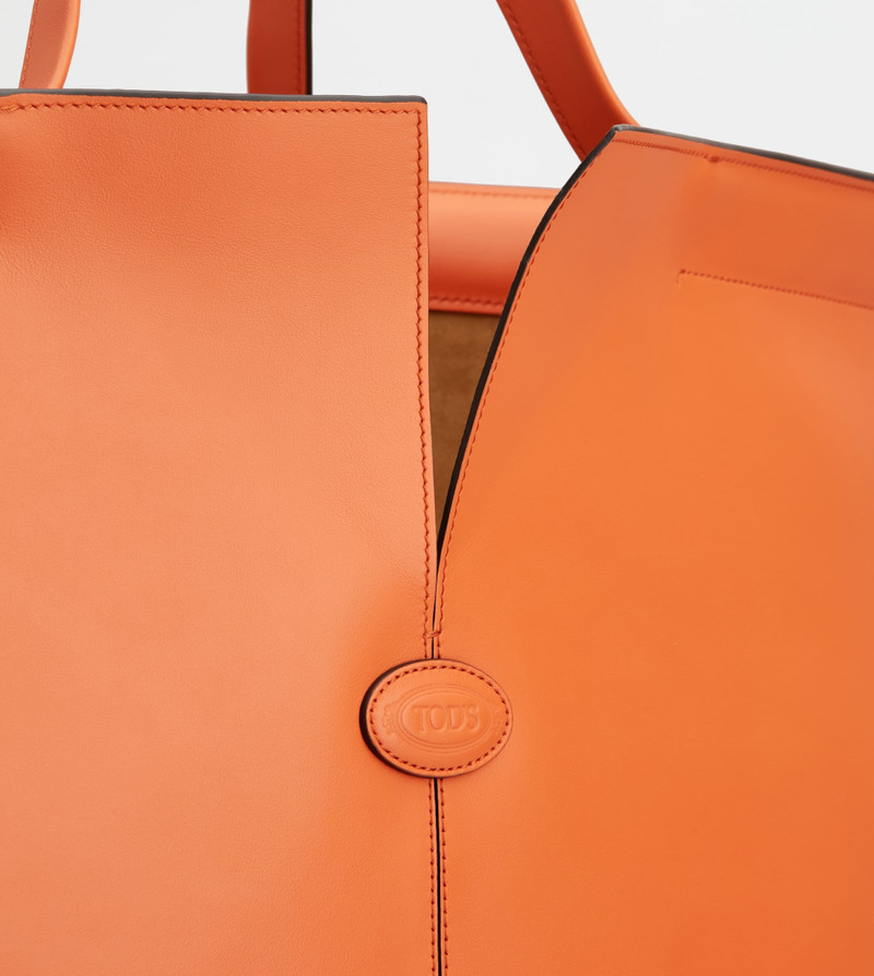 TOD'S DI BAG FOLIO IN LEATHER MEDIUM - ORANGE 6