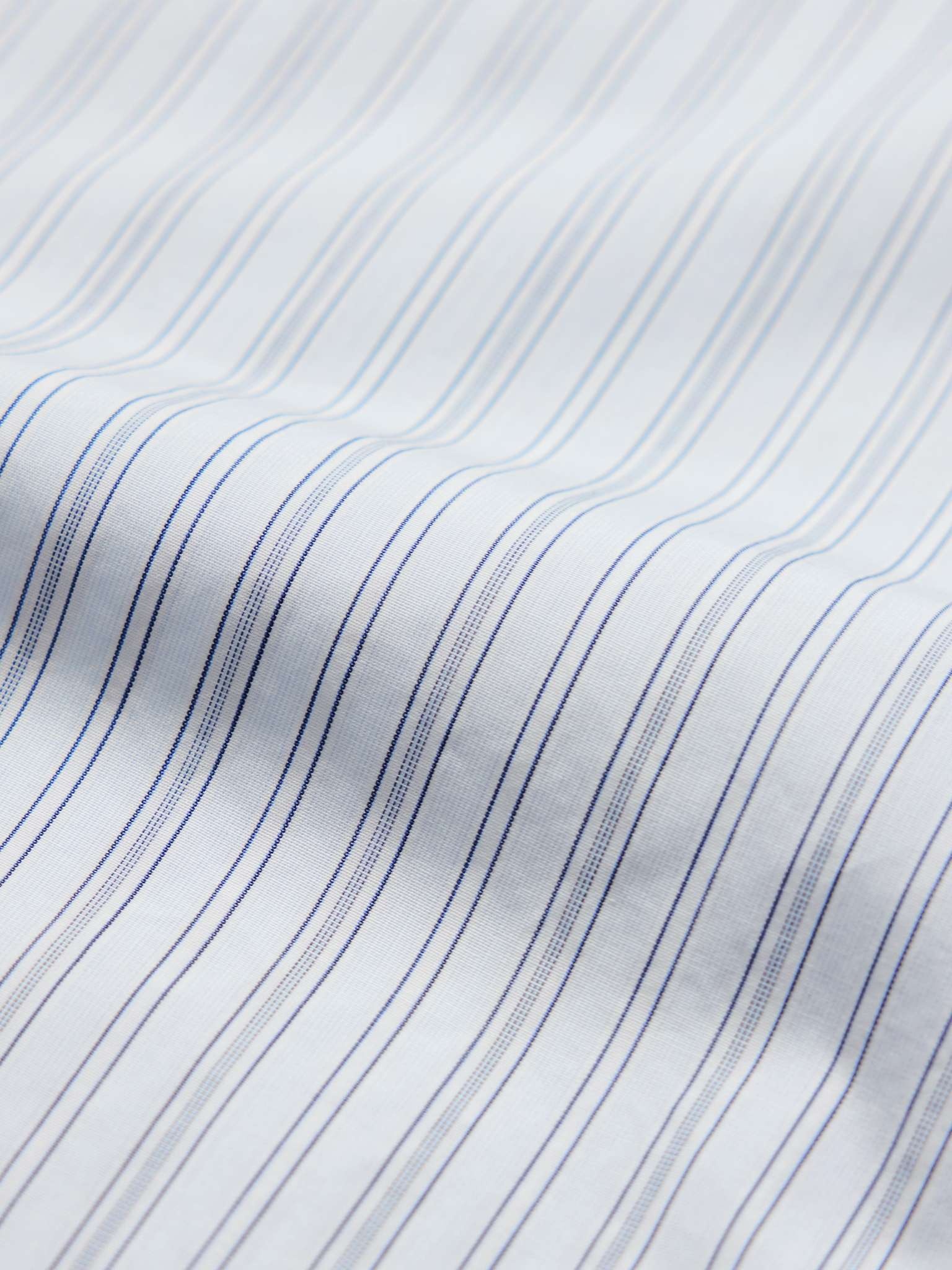 Evening Pinstriped Cotton-Poplin Shirt - 5