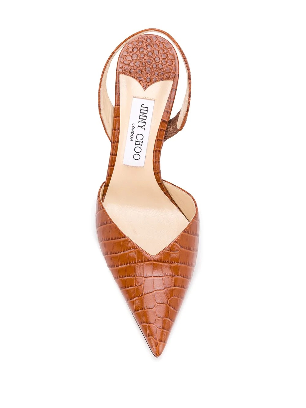 Thandi 100mm crocodile-effect pumps - 4