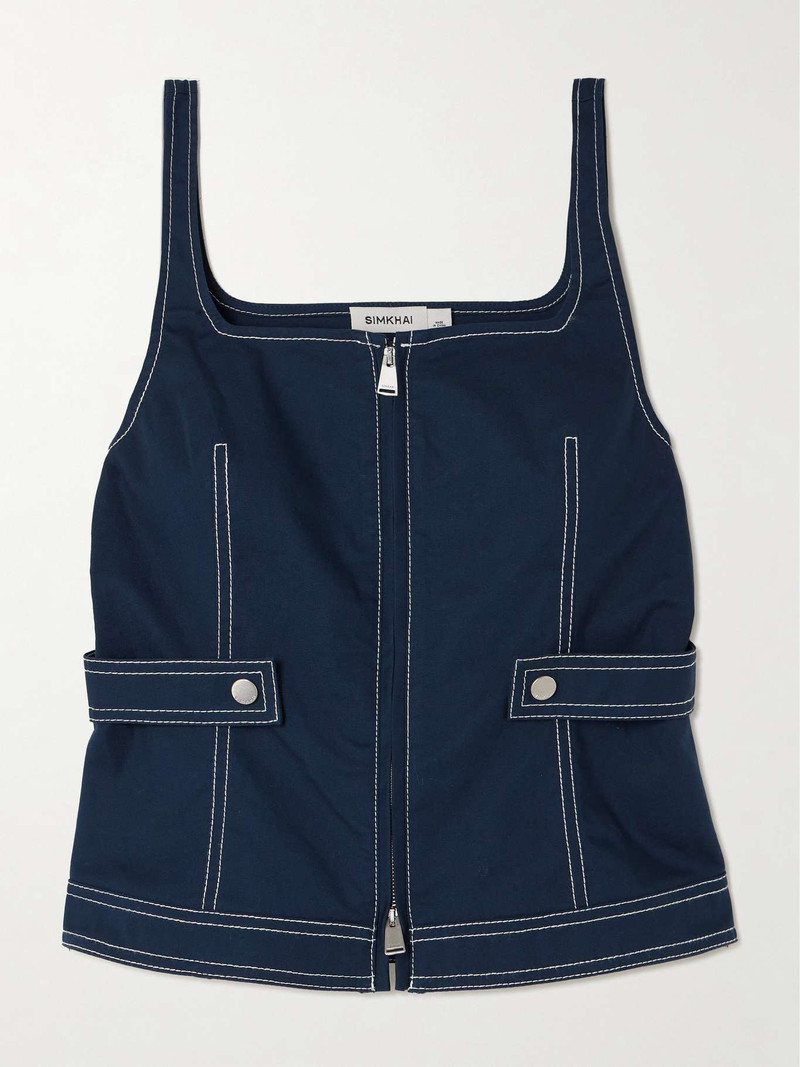 Dolce cotton-blend canvas top - 1