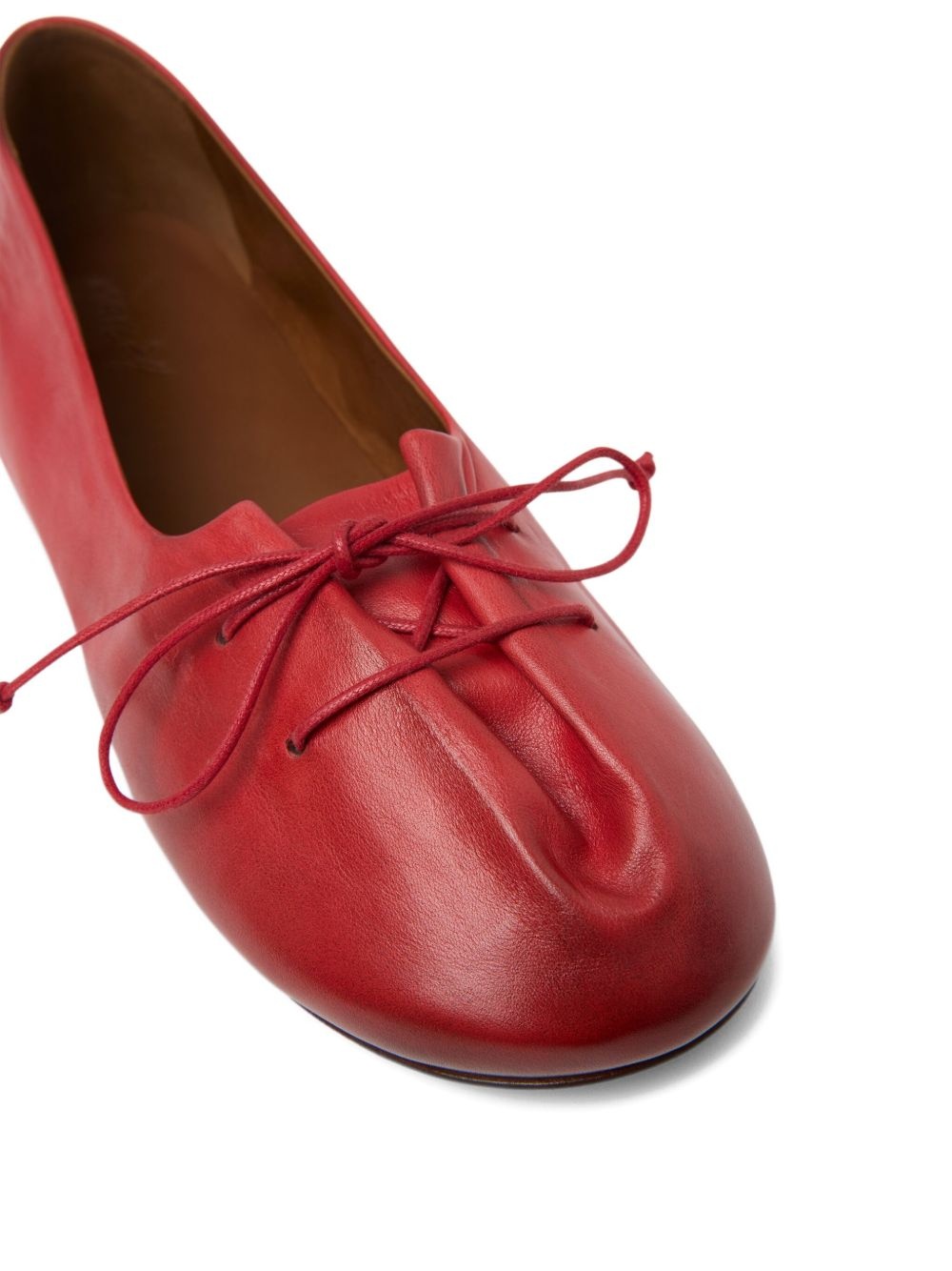 Girella lace-up round-toe ballet flats - 4