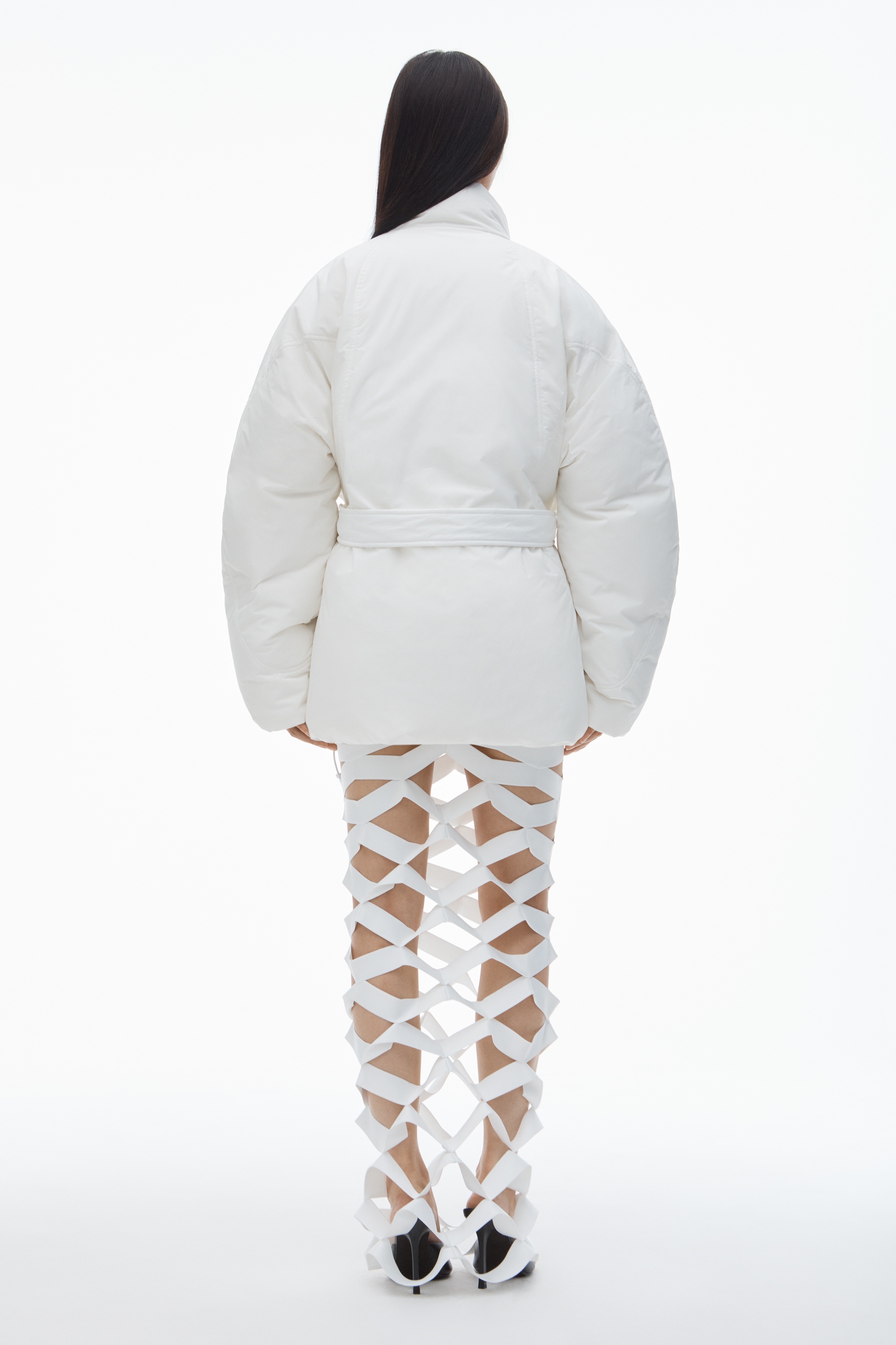 Puffer Coat with Dome Logo Patch - 5