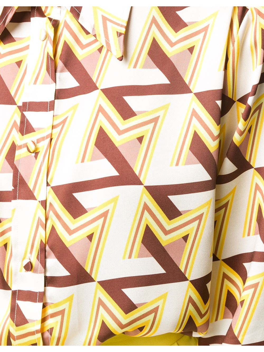 geometric print blouse - 5