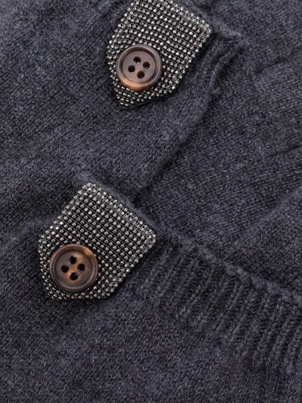 elbow length cashmere-knit gloves - 2