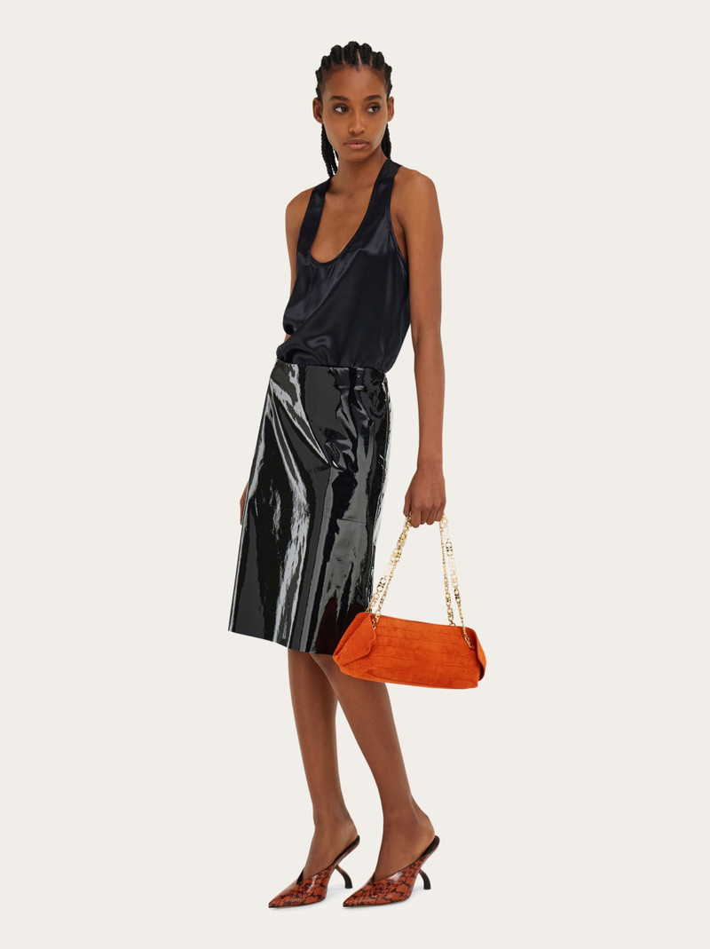 FERRAGAMO Gancini chain folded shoulder bag (S) outlook