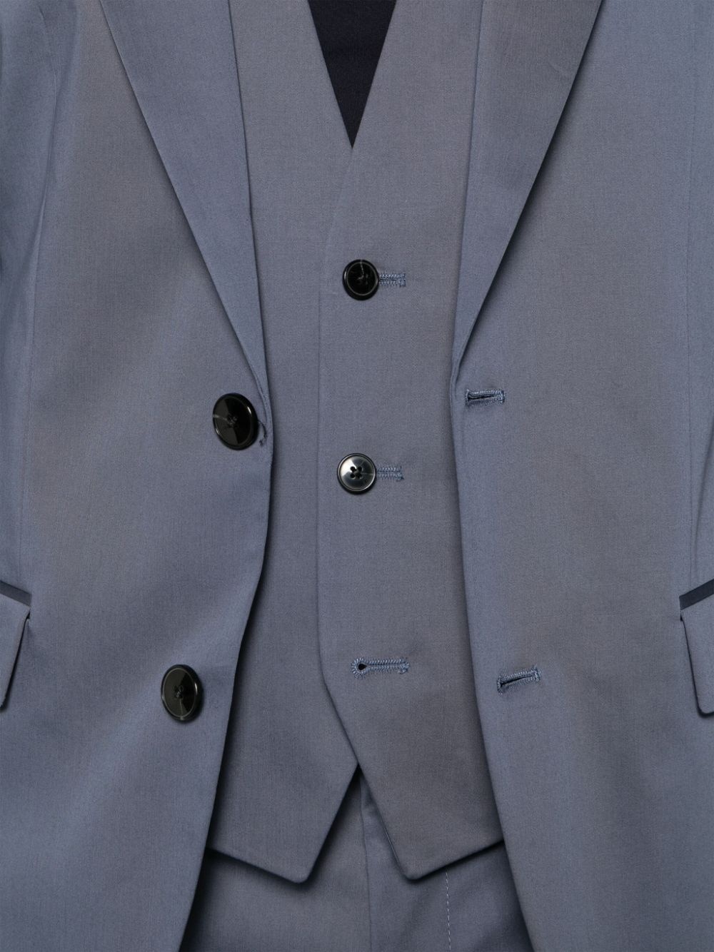 single-breasted three-piece suit - 6