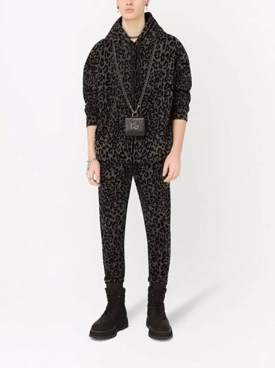 Dolce & Gabbana leopard-print track trousers outlook