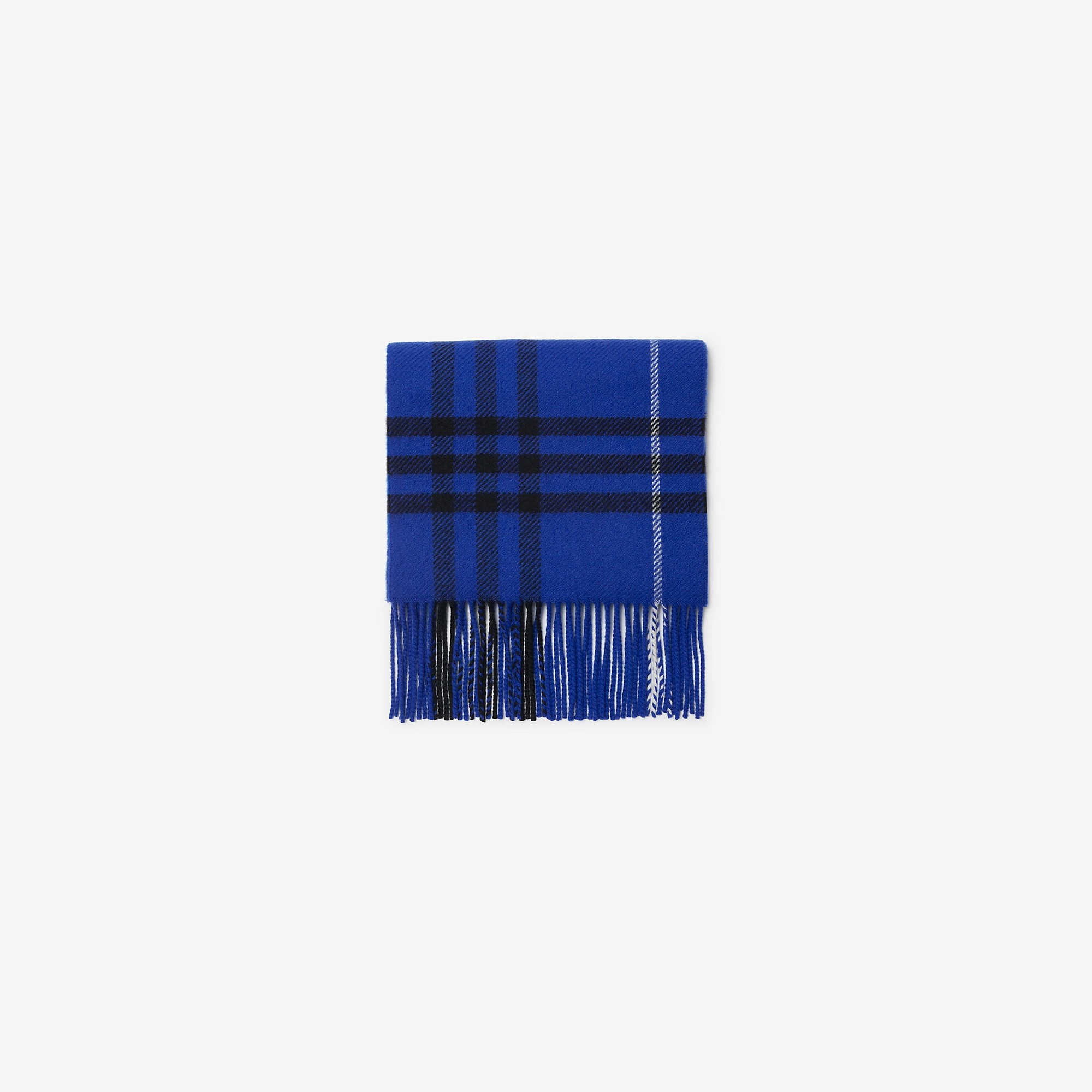 Check Wool Cashmere Scarf - 3