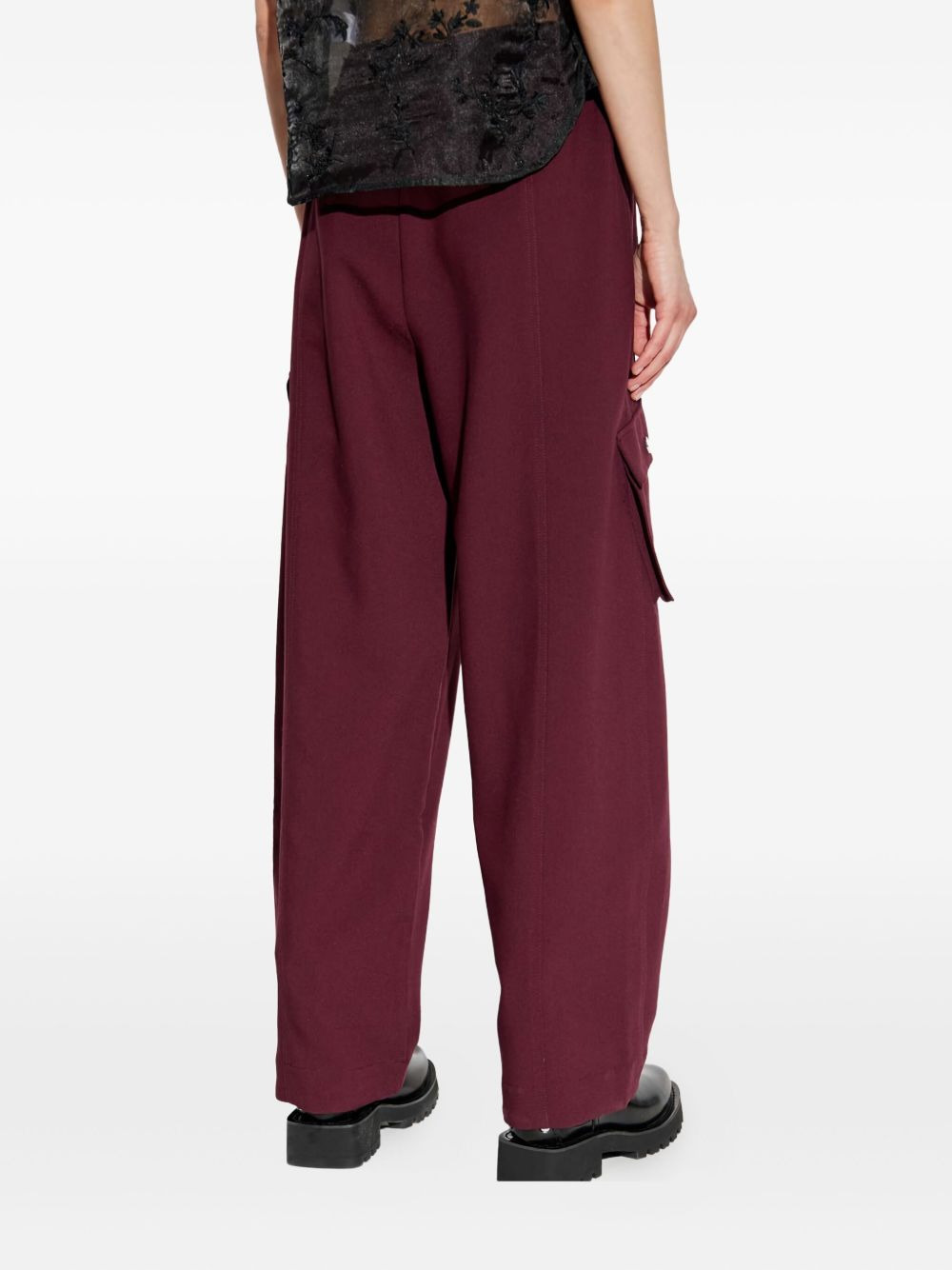 elasticated-waistband jeans - 3