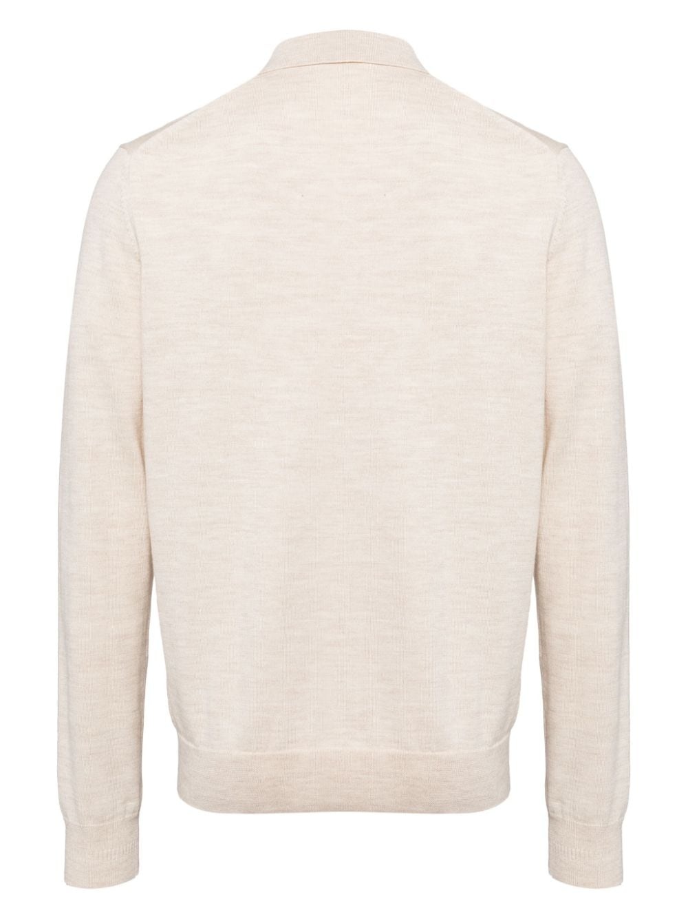 wool blend polo shirt - 2