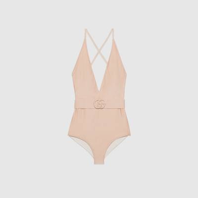 GUCCI Sparkling jersey swimsuit with Double G outlook
