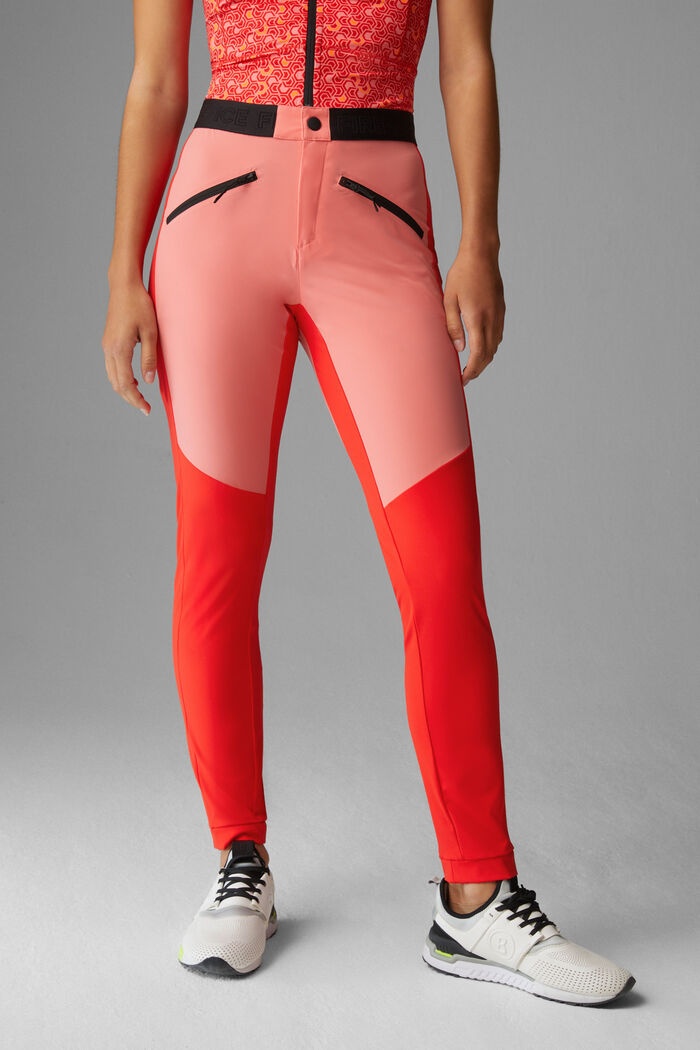 Tonja Functional pants in Apricot/Red - 2