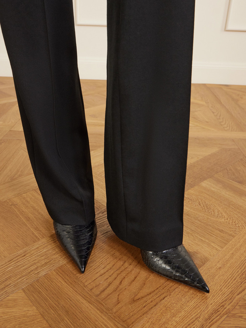 PARIS TEXAS Vera Snake-effect Leather Ankle Boots outlook