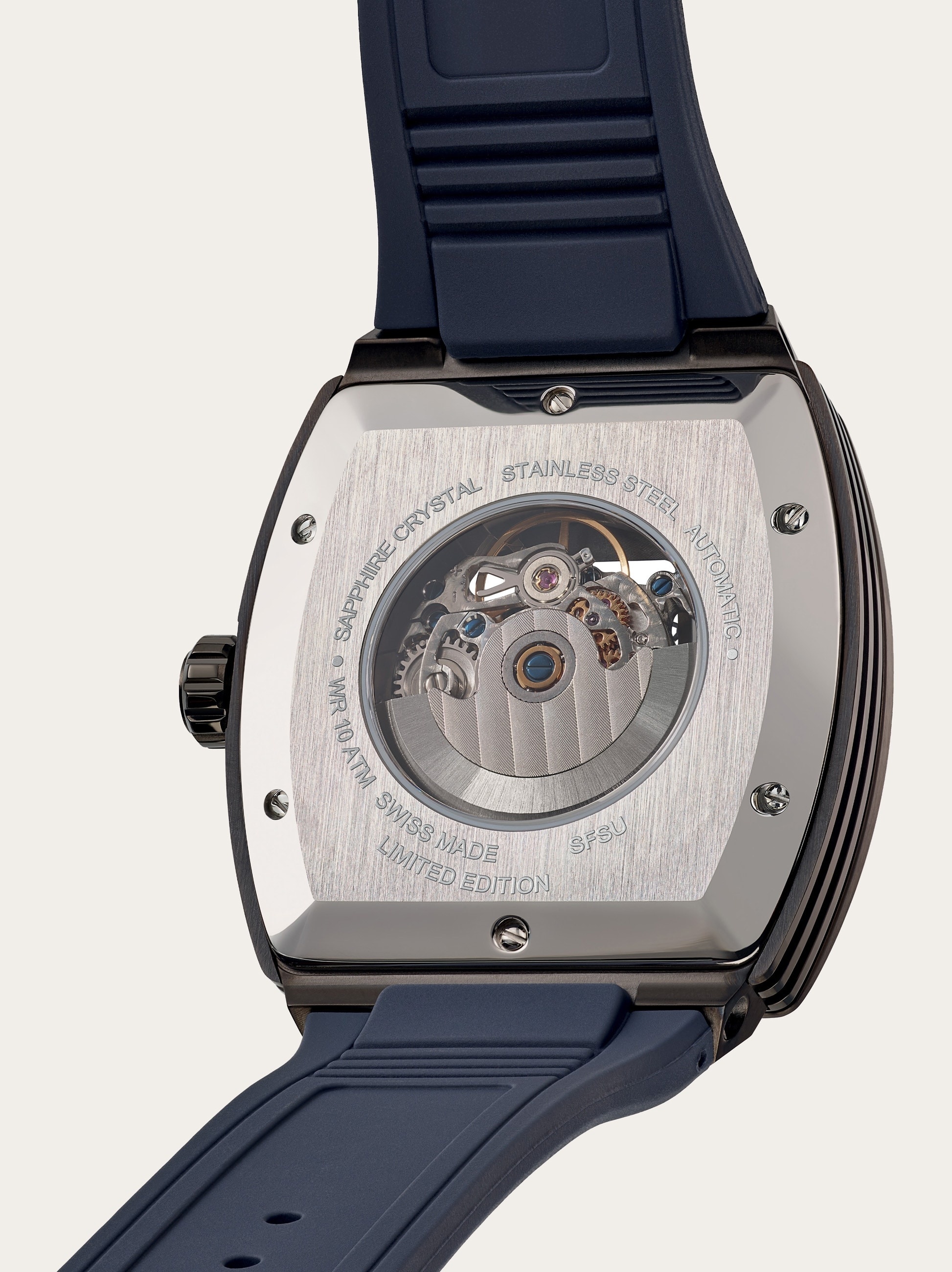 Ferragamo tonneau Skeleton watch - 5