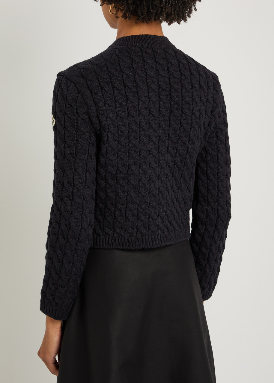 Moncler Cable-knit Cotton-blend Cardigan - 3