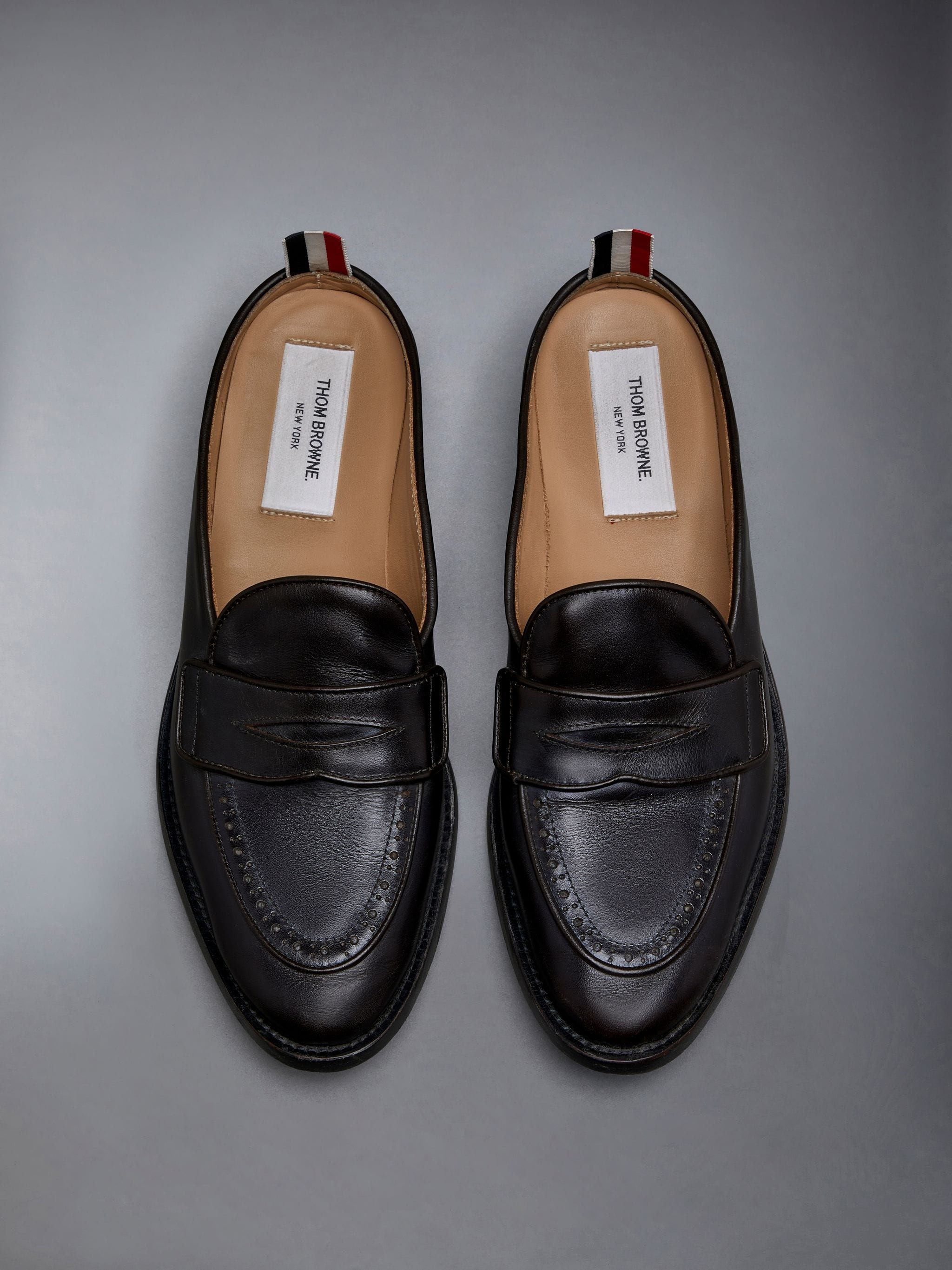 Box Calf Varsity Penny Loafer Mule - 4