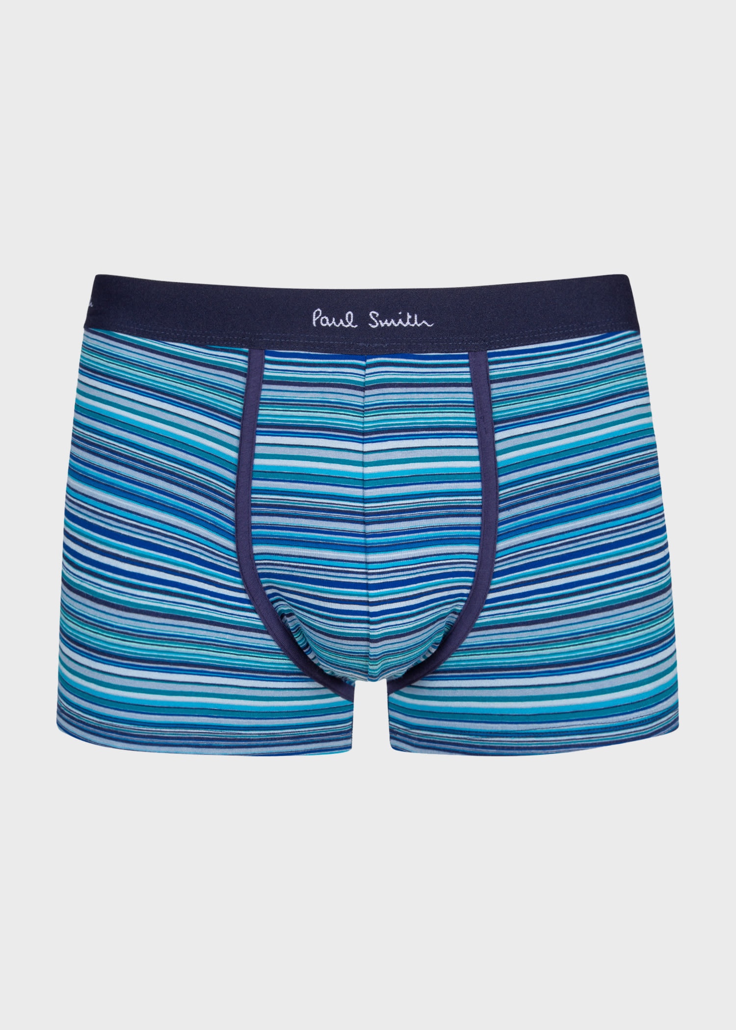 Blue 'Signature Stripe' Mix Boxer Briefs Three Pack - 3