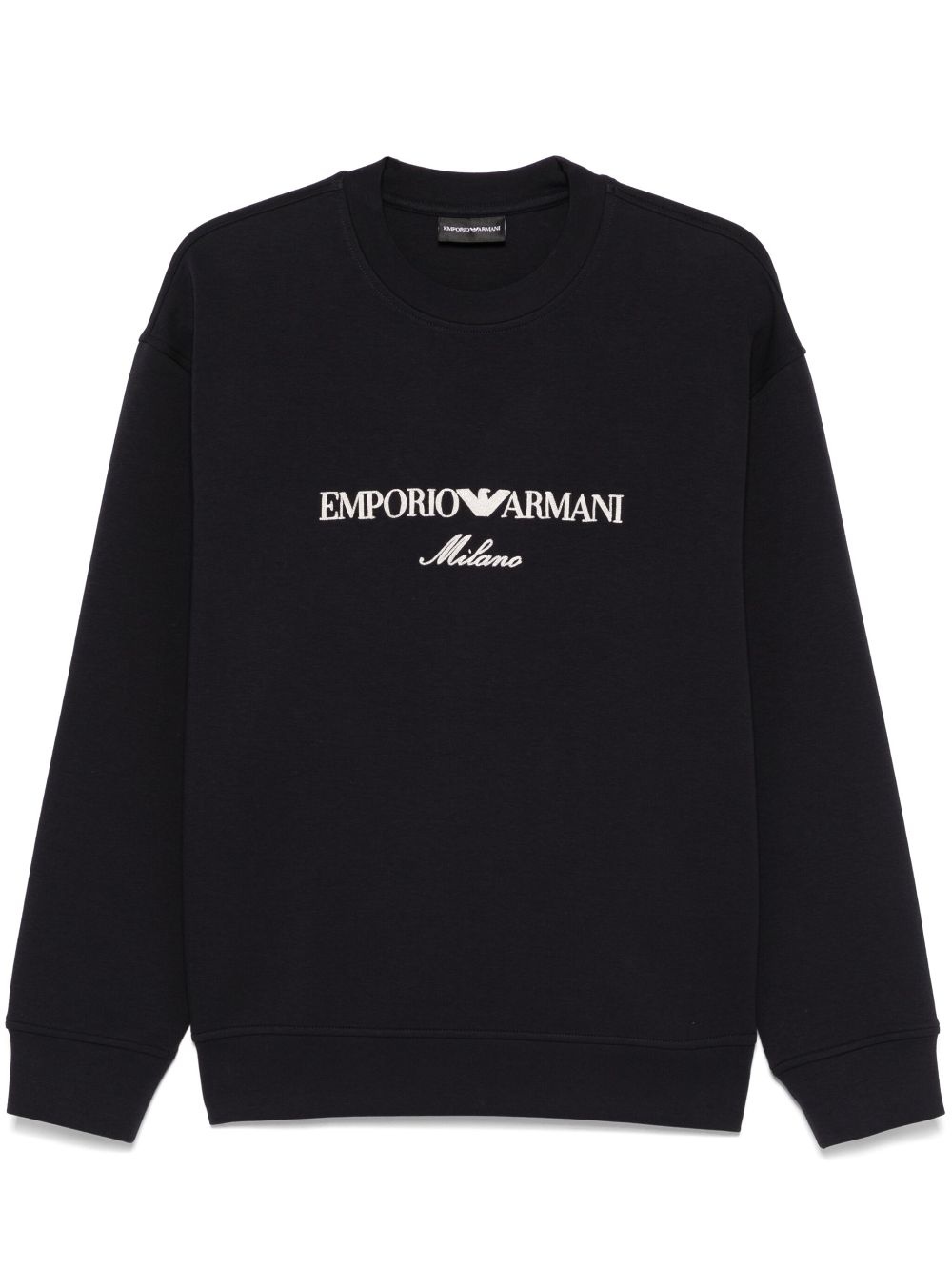 embroidered-logo sweatshirt - 1