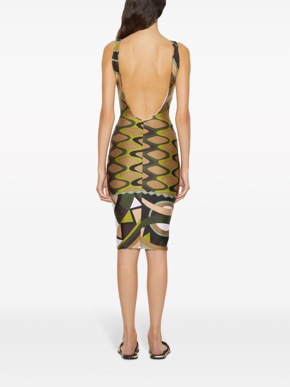 Vivara-print midi dress - 4