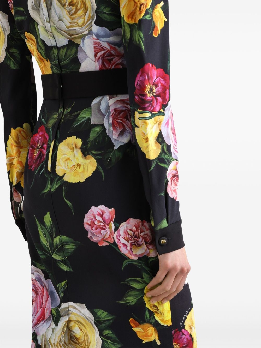 floral-print shirtdress - 5