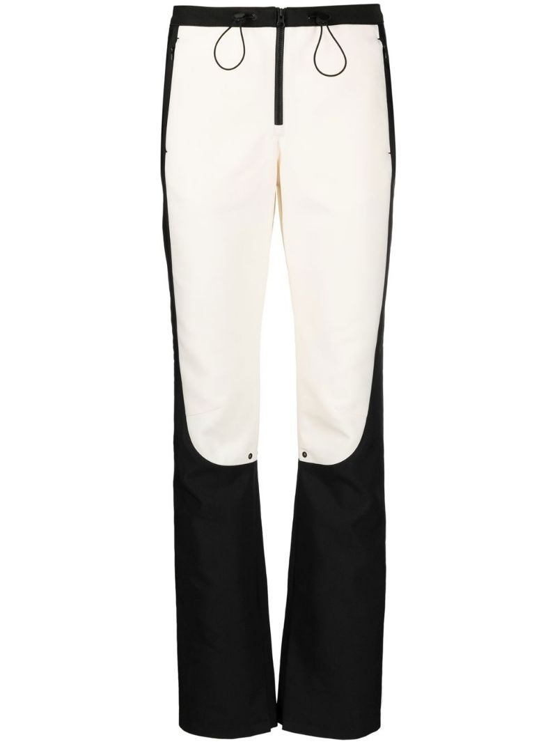 colour-block trousers - 1