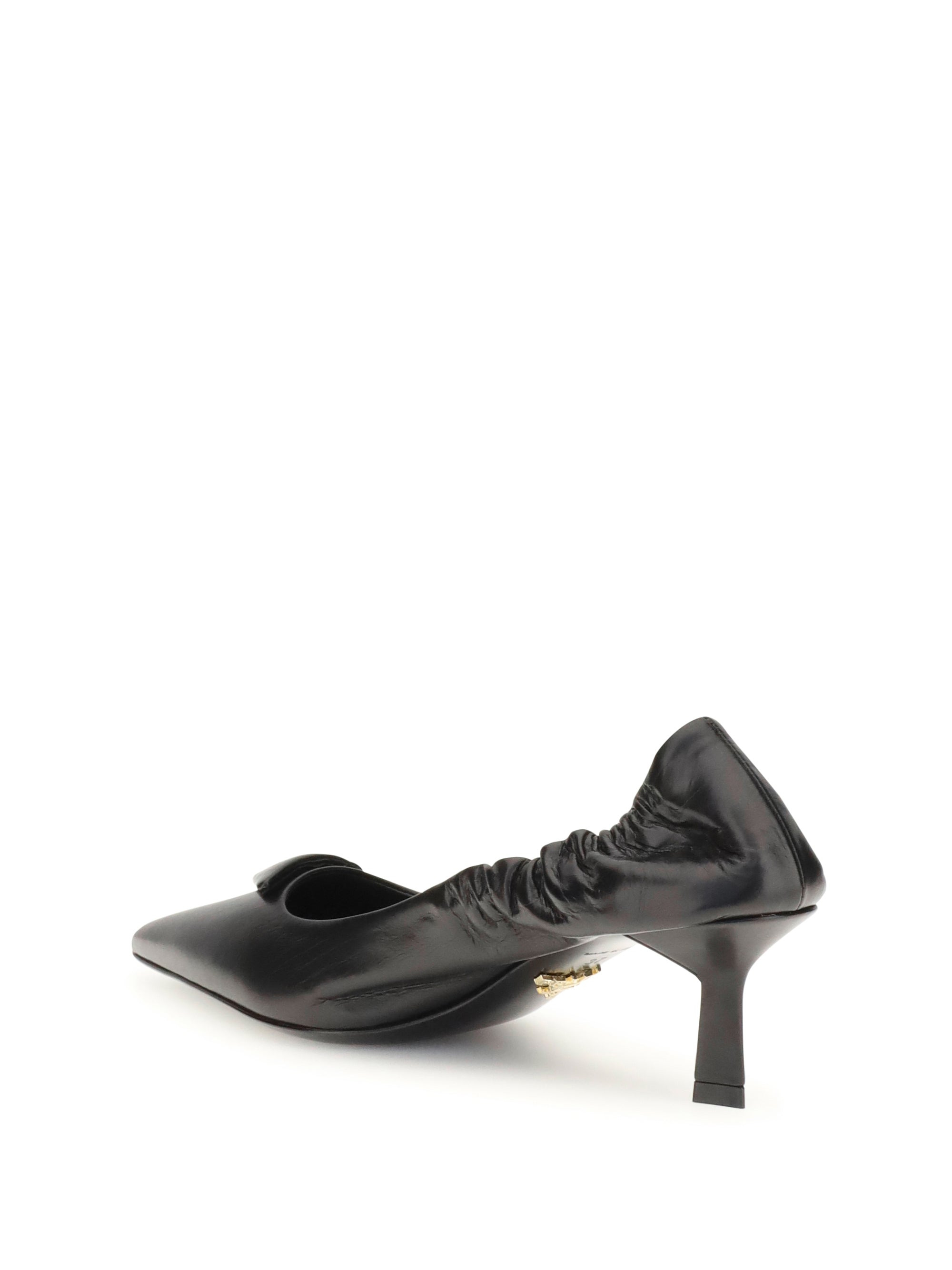 Prada Women Leather Logo Pumps - 3