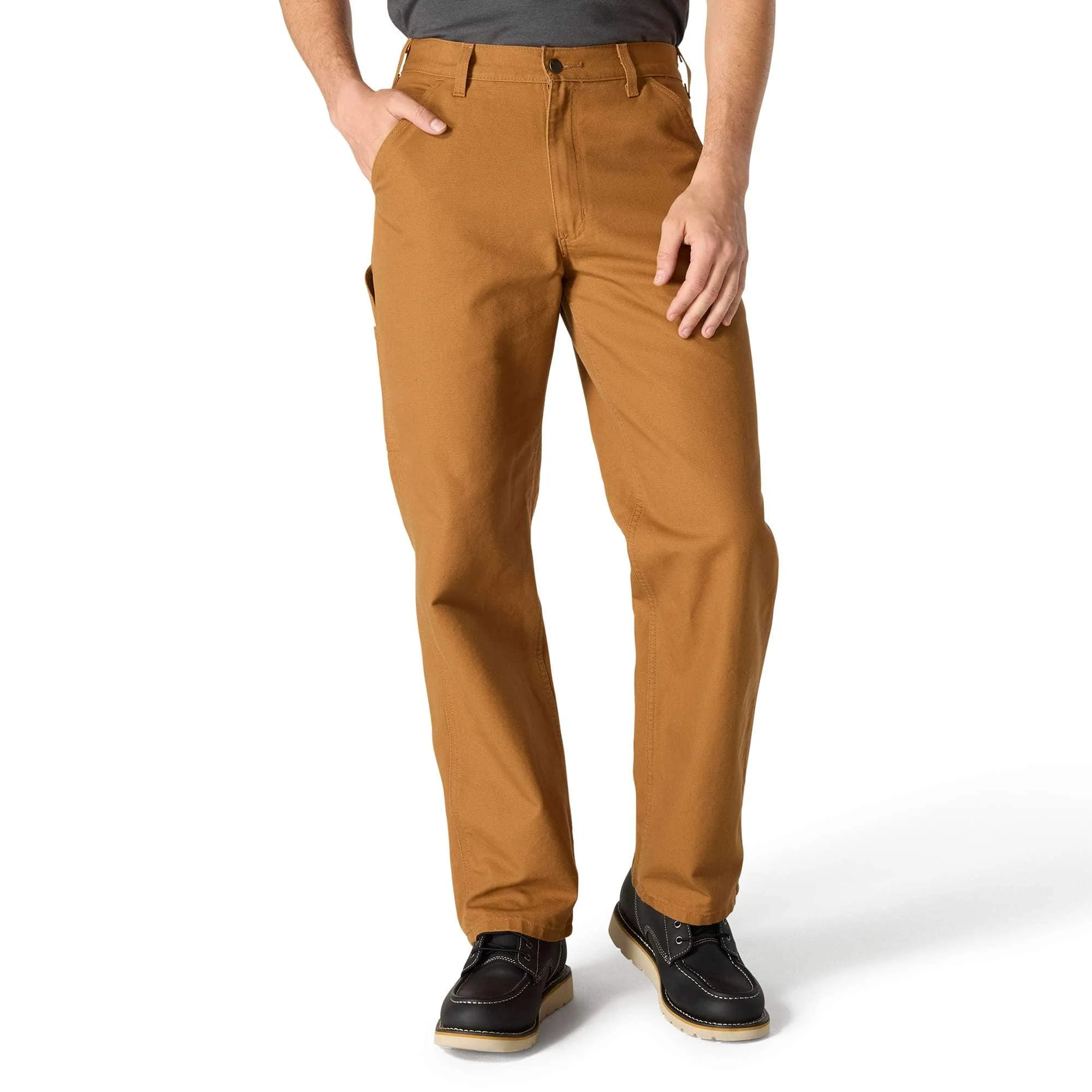 Loose Straight Washed Duck Dungaree - 1
