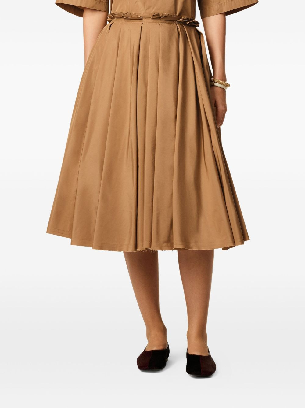 pleated midi skirt - 4