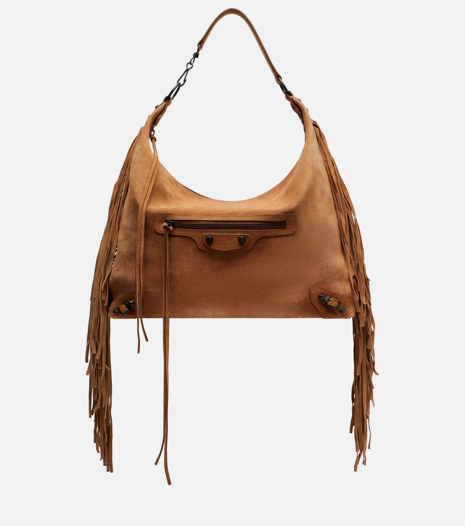 Le City Medium suede shoulder bag - 1