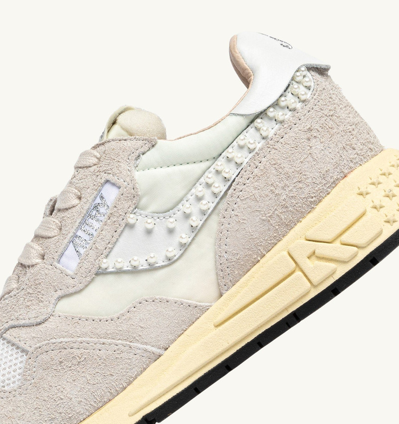 REELWIND LOW SNEAKERS IN WHITE NYLON AND SUEDE 7
