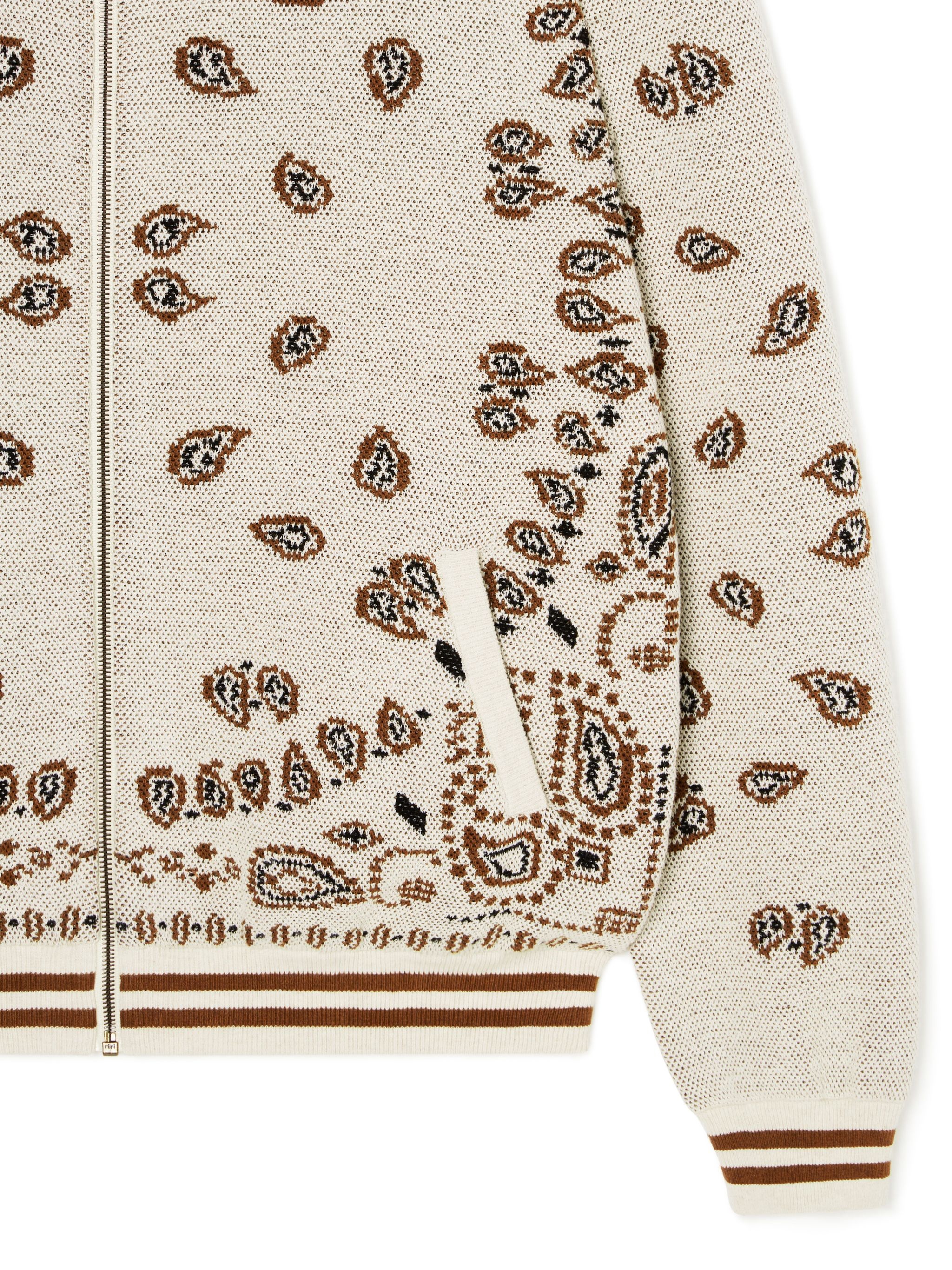 Bandana Piquet Jacquard Bomber Jacket - 9
