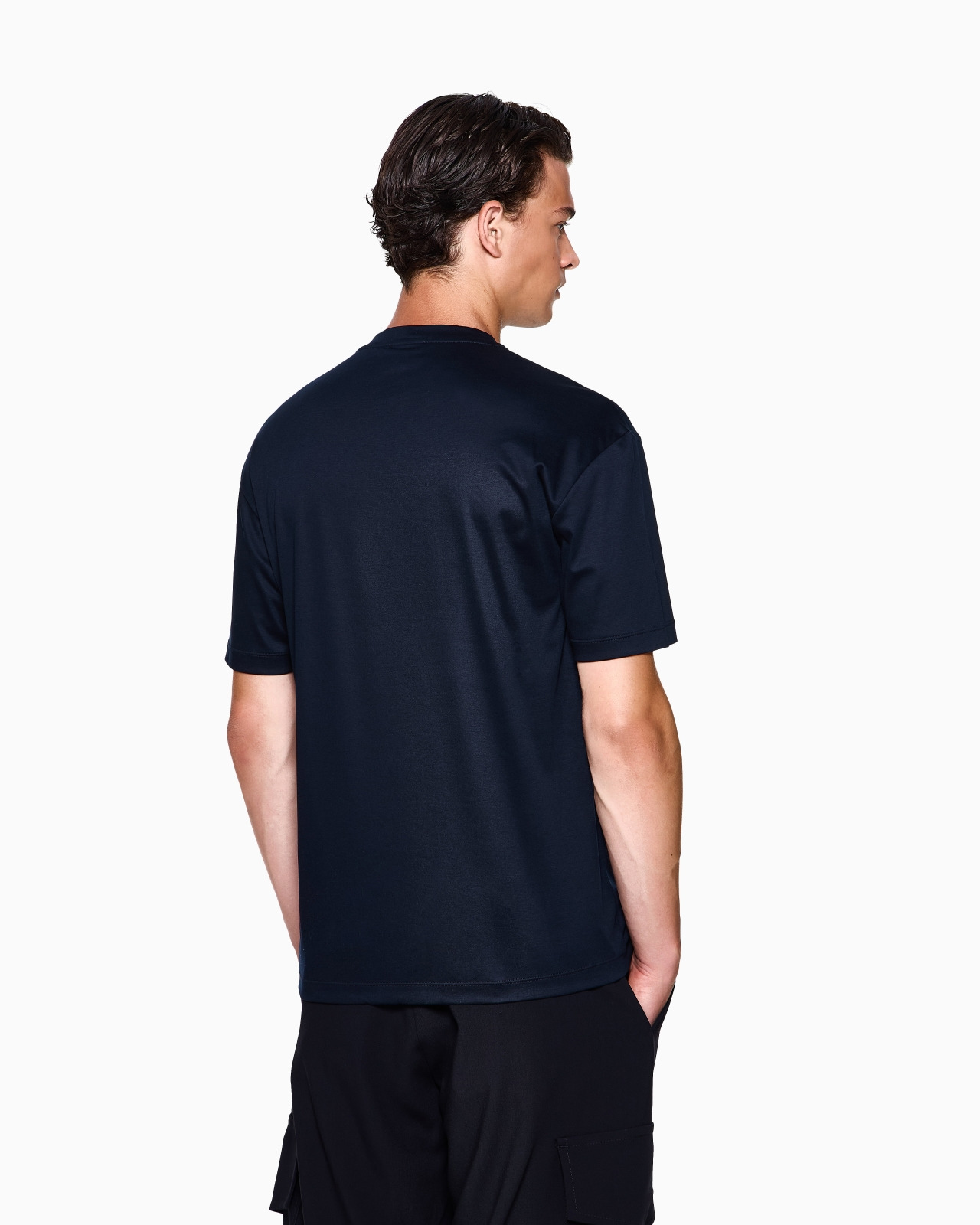COTTON-INTERLOCK T-SHIRT WITH EMBROIDERED LOGO - 3