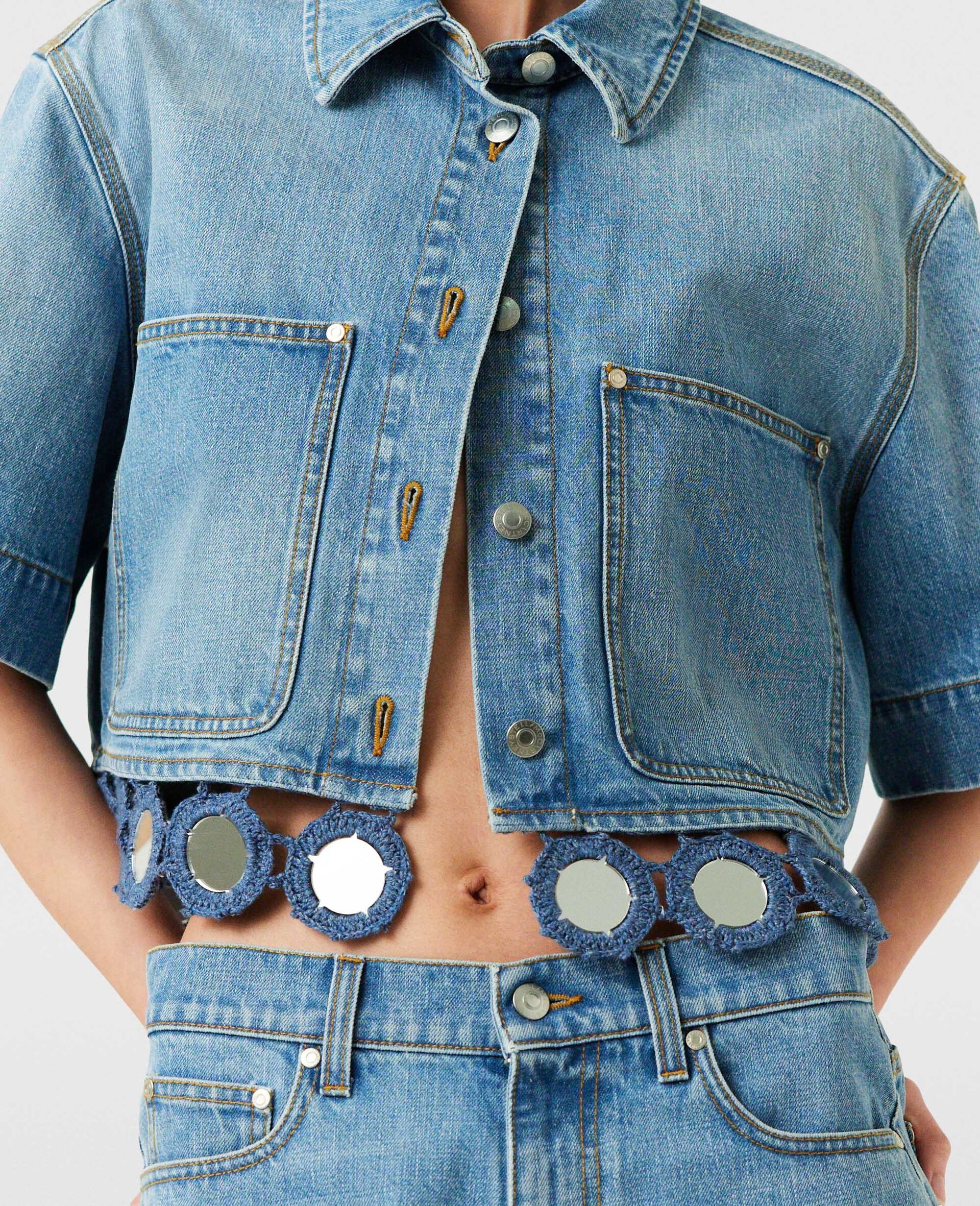 Mirror Crochet Boxy Shirt - 4